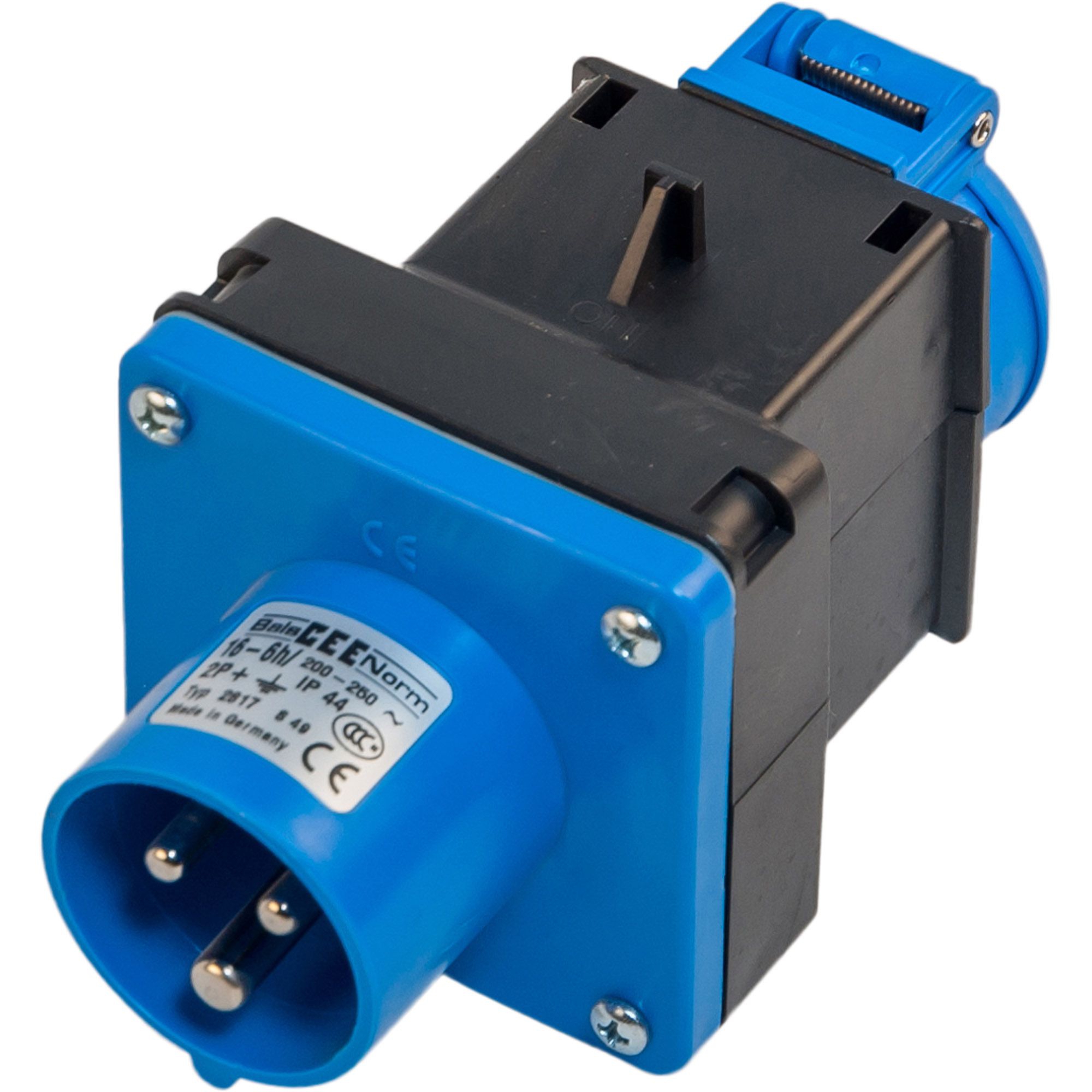 CEE-Adapter, CEE-Stecker auf Schuko-Steckdose CEE-Adapter, CEE-Stecker auf Schuko-Steckdose