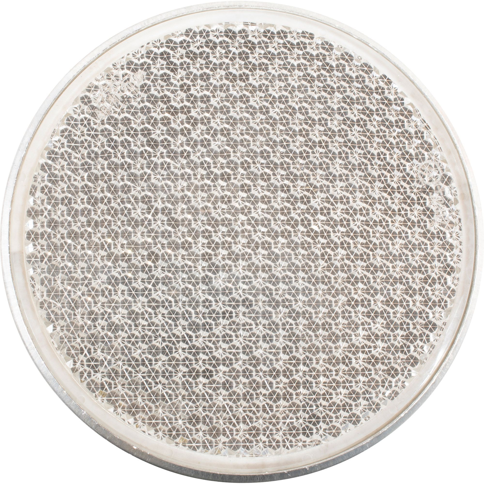 Rückstrahler Ø 100 mm, weiß, zum Schrauben Rückstrahler Ø 100 mm, weiß, zum Schrauben