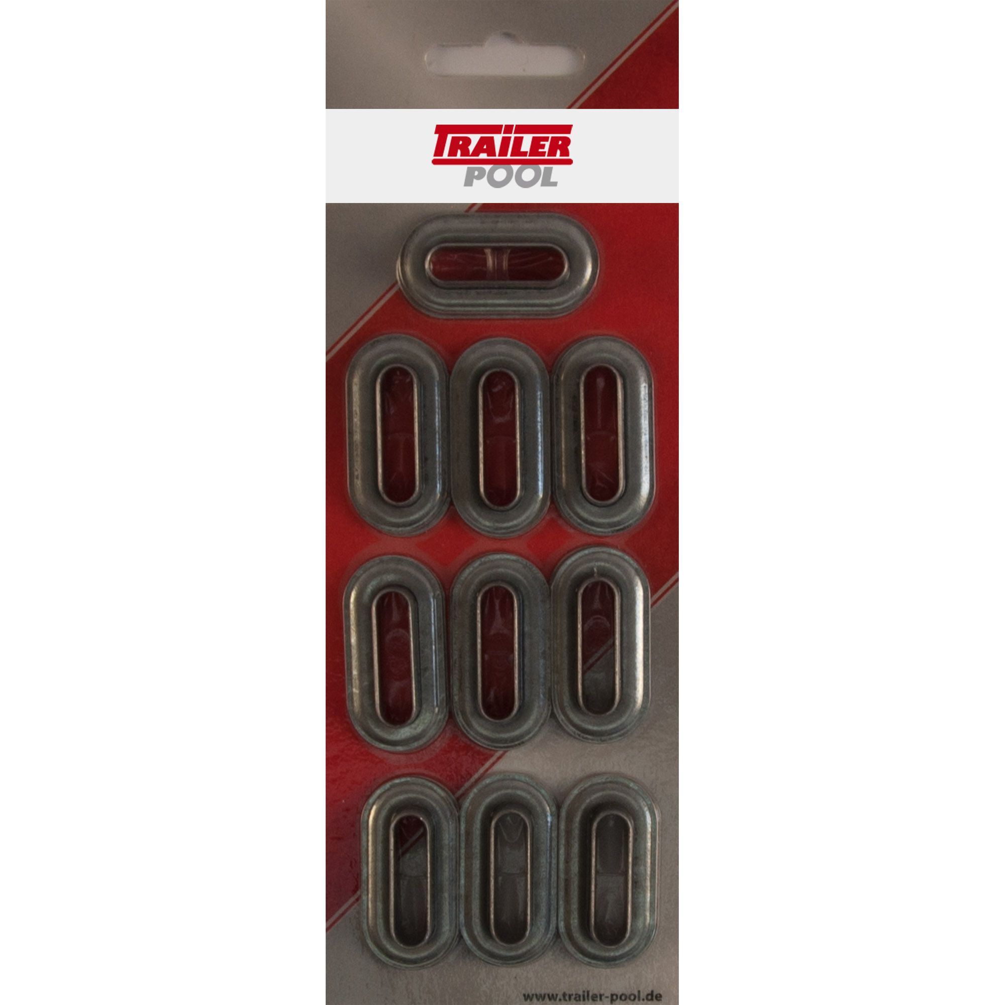 10 x Oval-Schlitzöse, verzinkt, 27 x 7 mm 10 x Oval-Schlitzöse, verzinkt, 27 x 7 mm