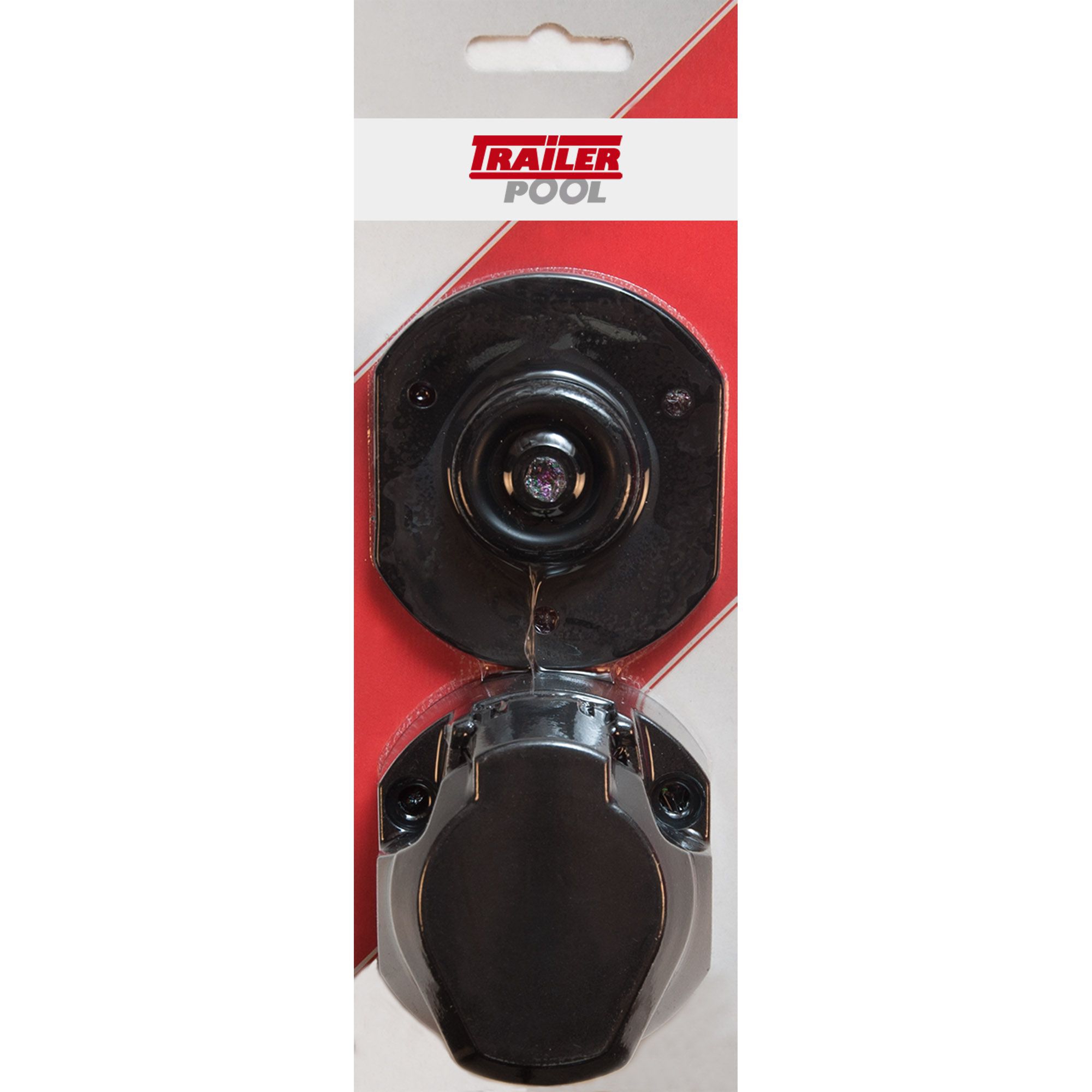 Steckdose 13-polig, 12V, Kunststoff, Gummidichtung Steckdose 13-polig, 12V, Kunststoff, Gummidichtung