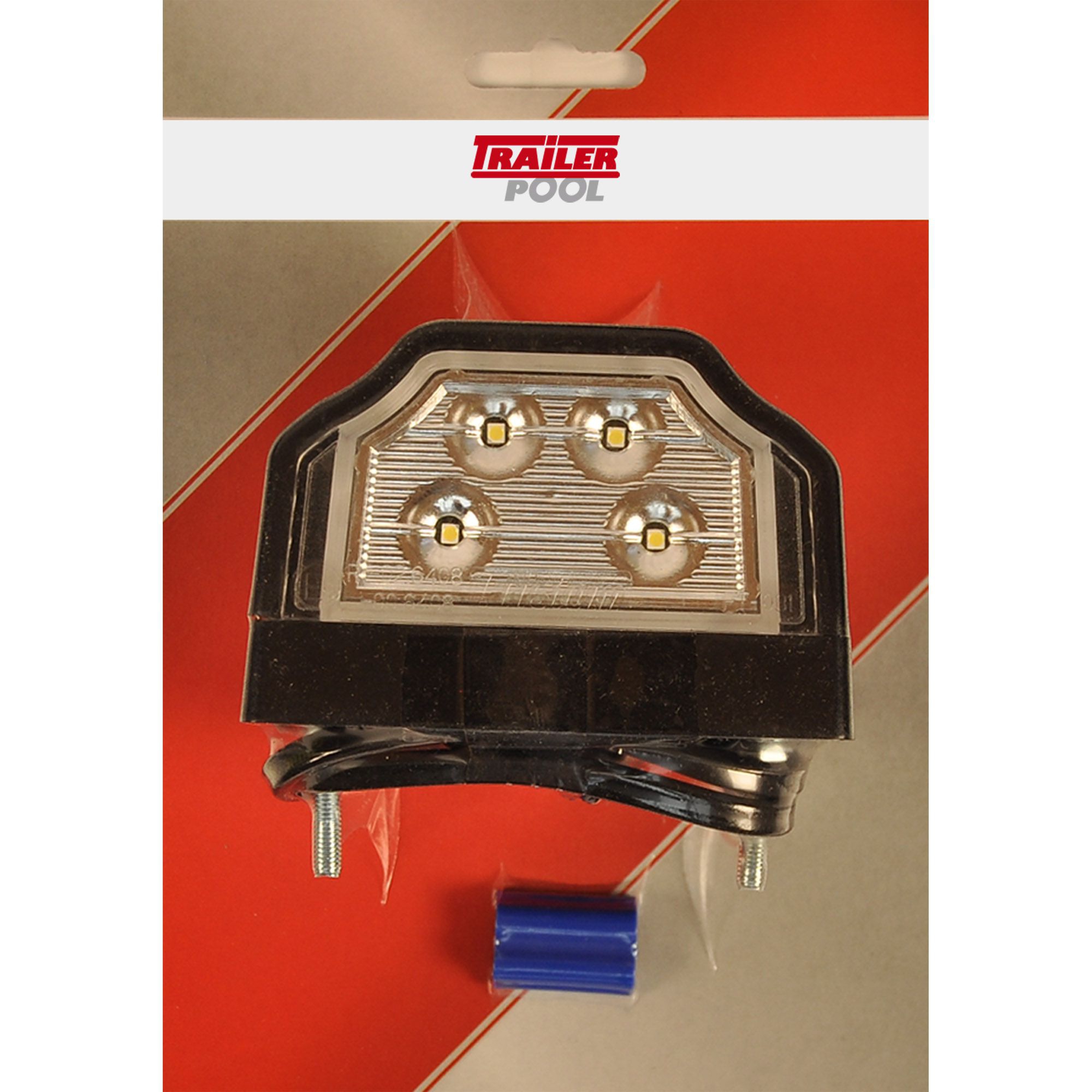 Kennzeichenleuchte LED, mit Sockel, 500 mm Kabel m Kennzeichenleuchte LED, mit Sockel, 500 mm Kabel m