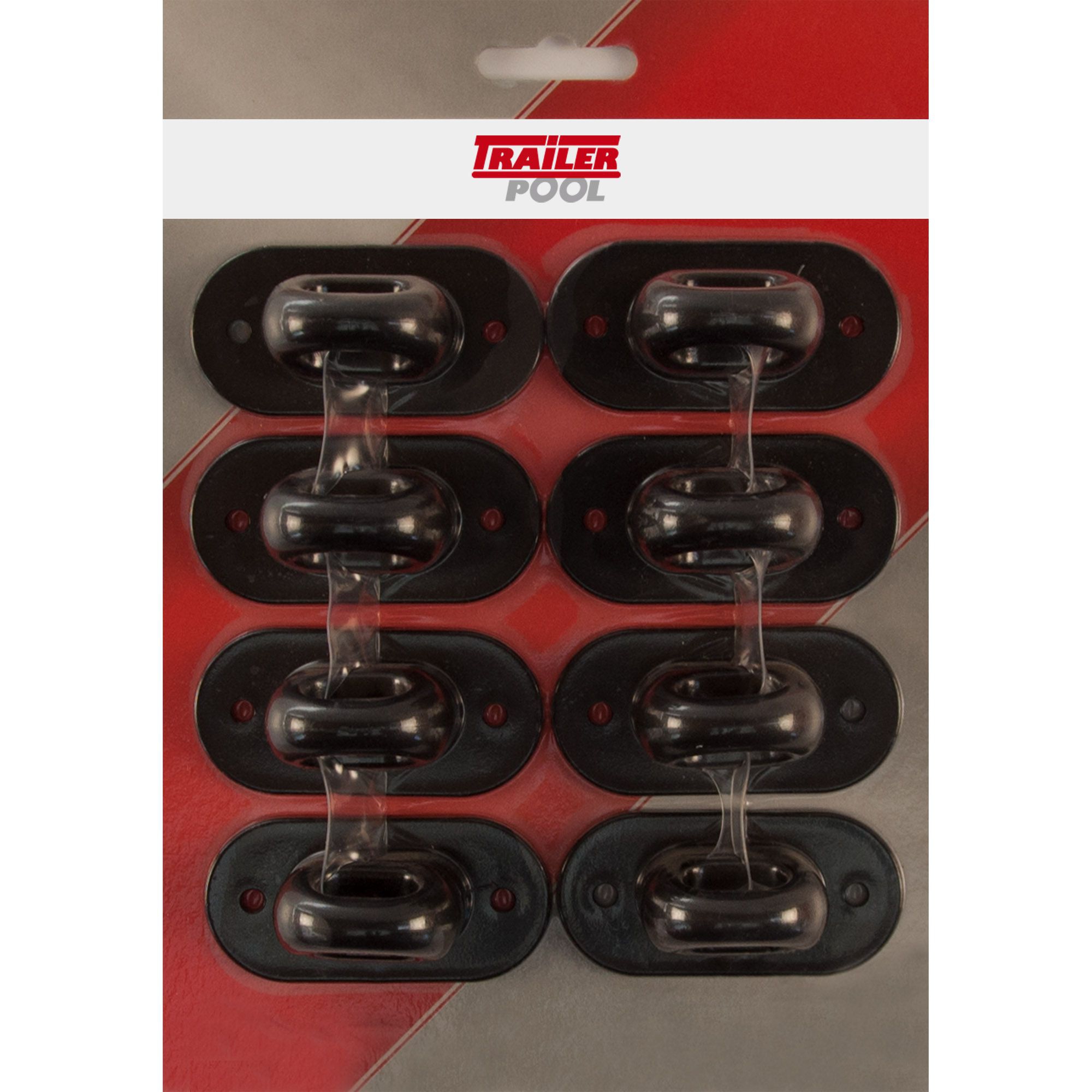 8x Drehverschluss, H 13 mm, Lochab. 51 mm, Schwarz 8x Drehverschluss, H 13 mm, Lochab. 51 mm, Schwarz