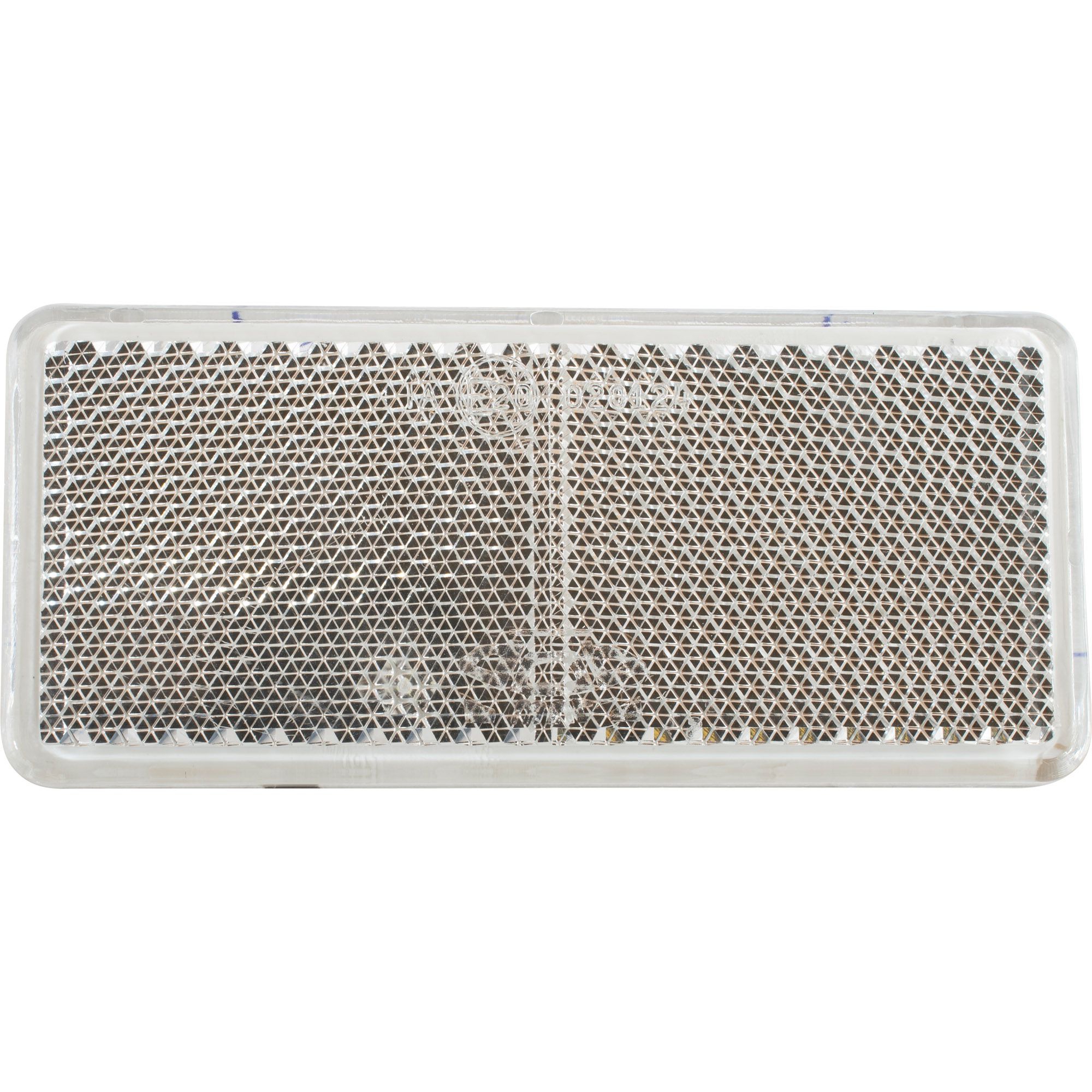 Rückstrahler 90 x 40 mm, weiß, zum Kleben Rückstrahler 90 x 40 mm, weiß, zum Kleben