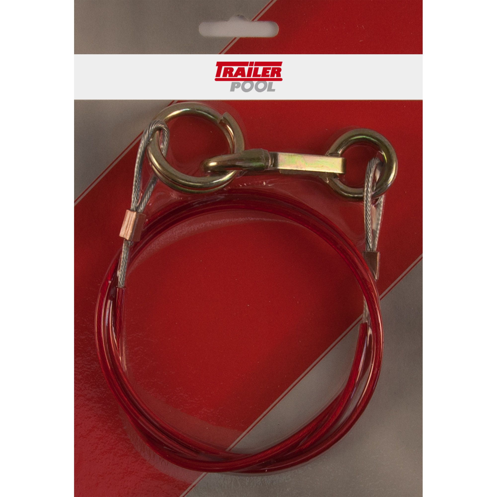 Abreißseil mit Ring, Länge 1000 mm, rot Abreißseil mit Ring, Länge 1000 mm, rot