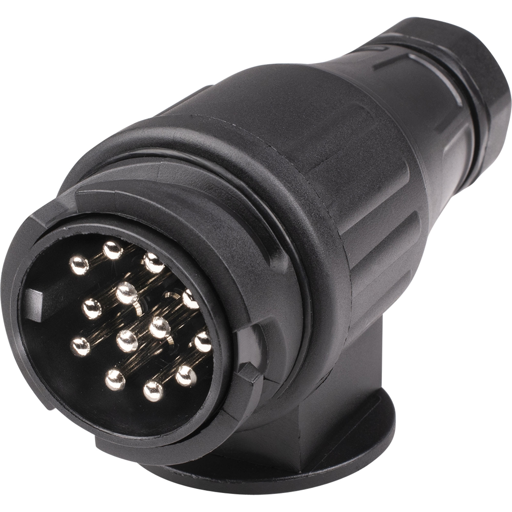 Stecker 13-polig, 12V, Kunststoff, drehbar