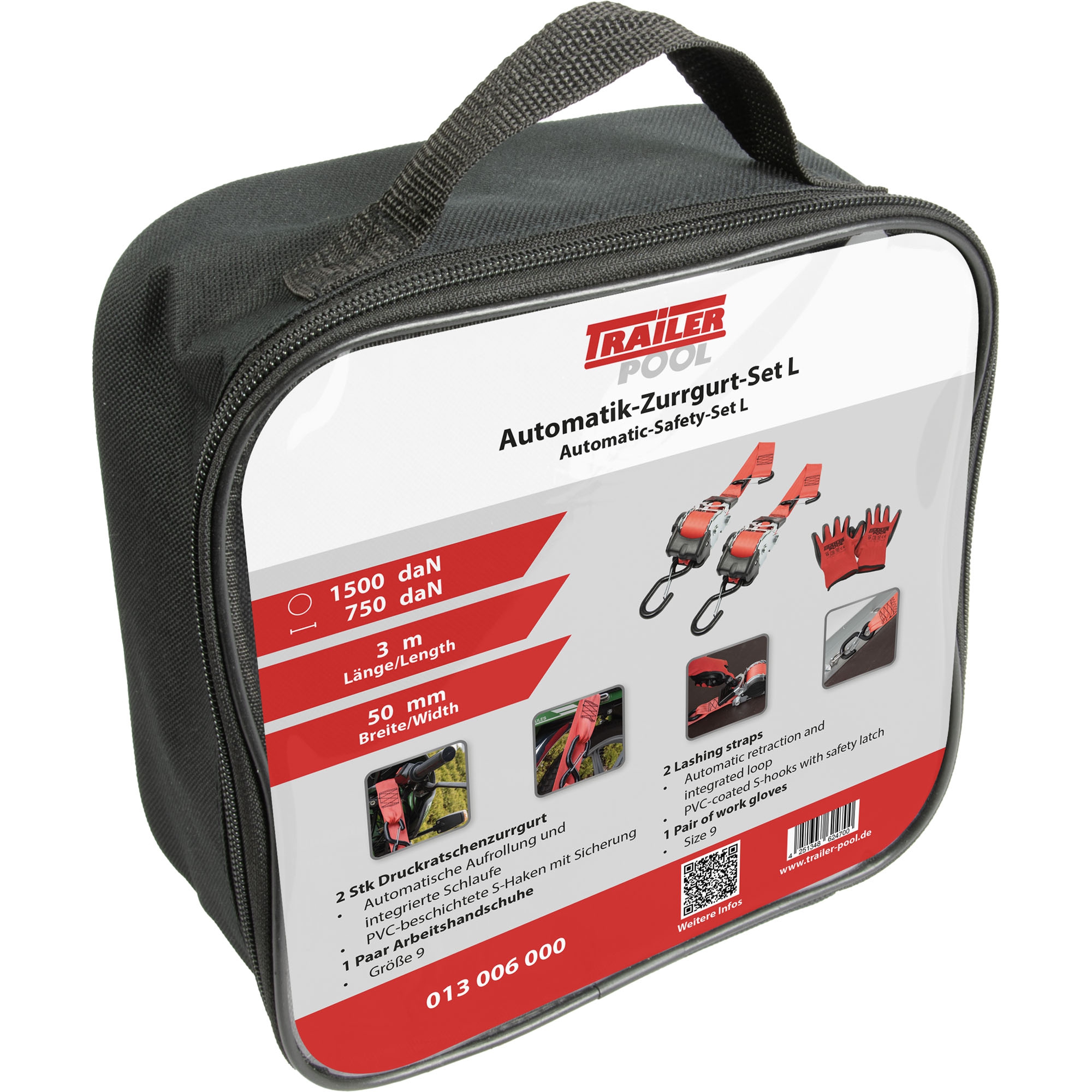 Automatik-Zurrgurt-Set L, 50 x 3000 mm Automatik-Zurrgurt-Set L, 50 x 3000 mm