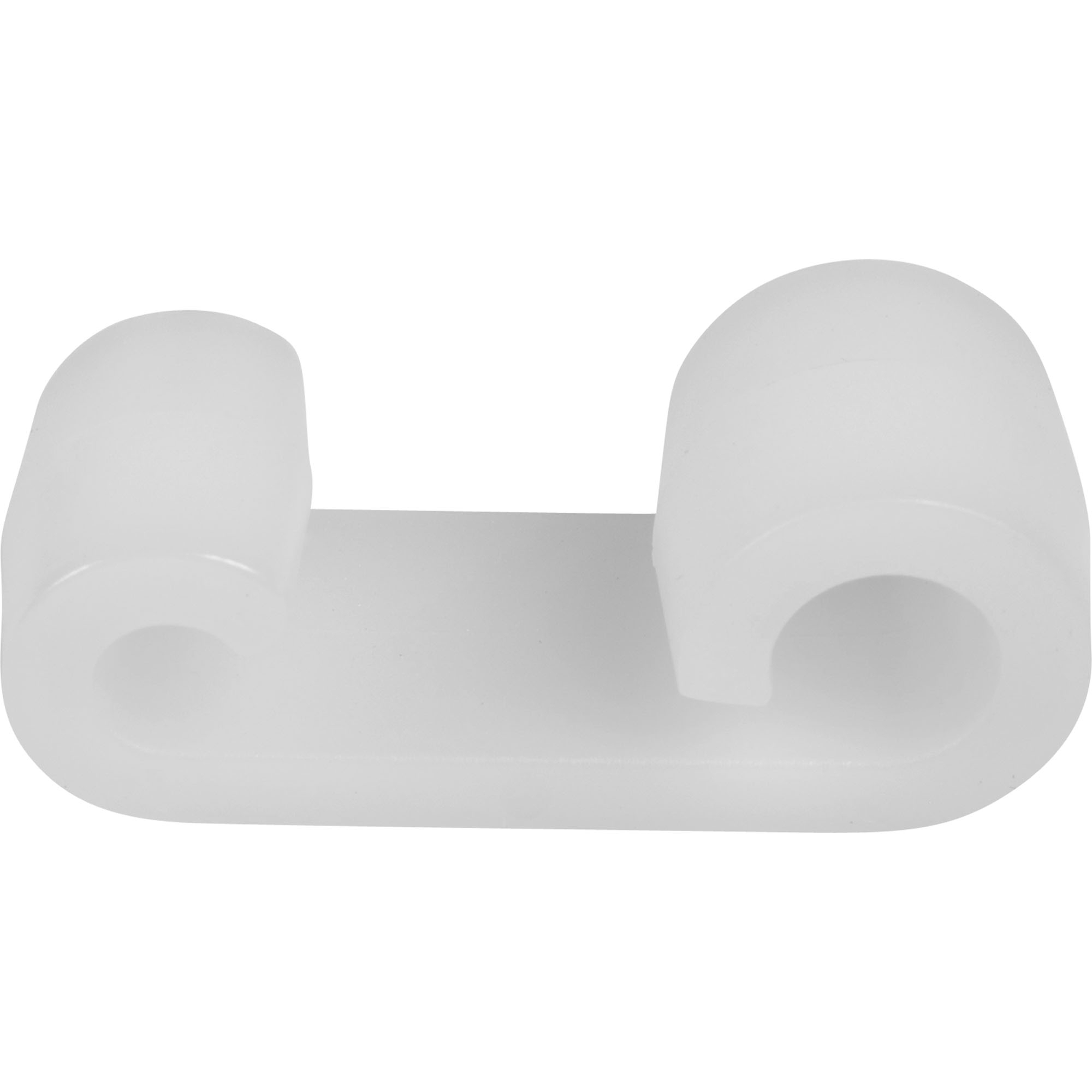 Expanderdoppelhaken, L 50 mm, Kunststoff, weiß Expanderdoppelhaken, L 50 mm, Kunststoff, weiß