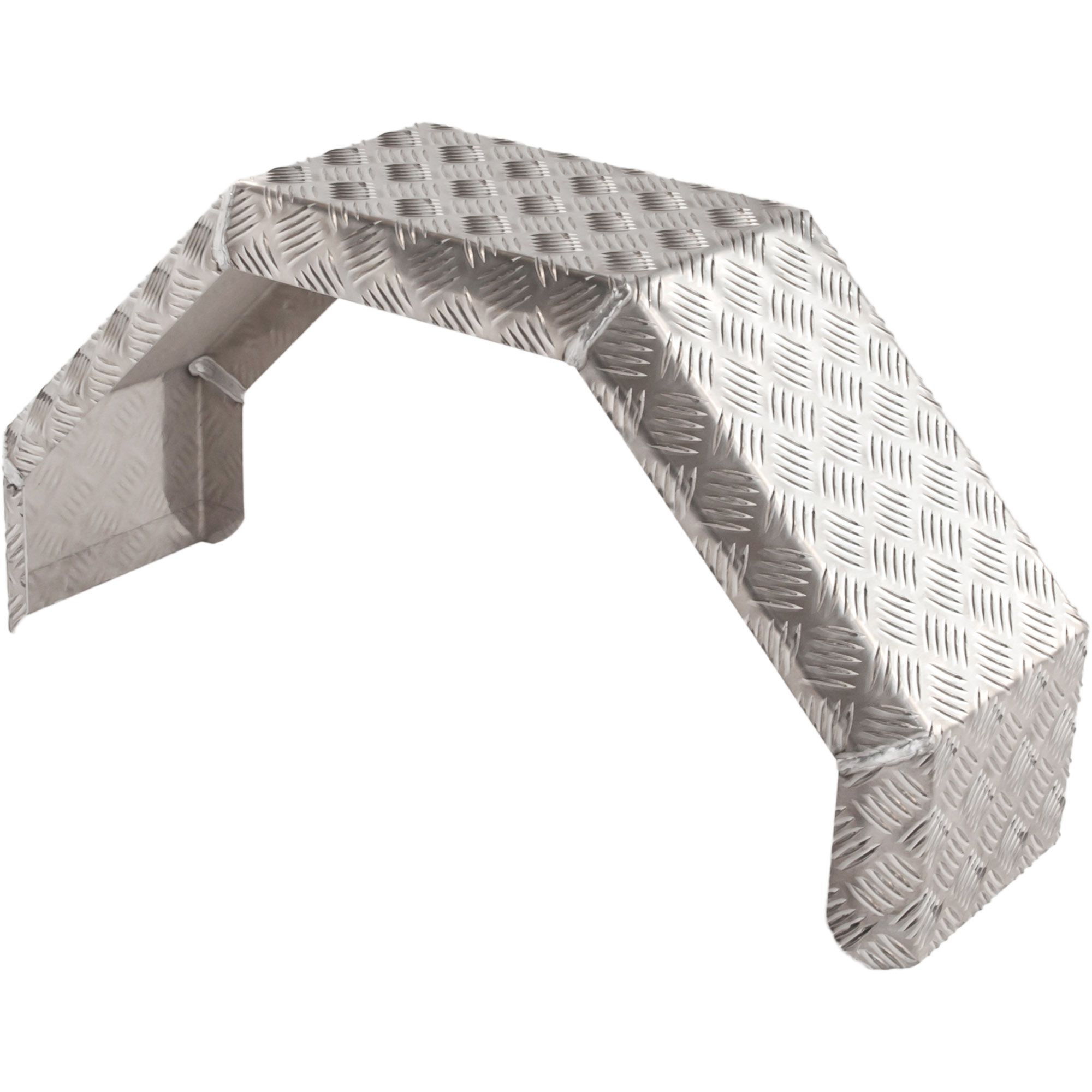 Einachs-Kotflügel eckig, Alu, B 240 mm, SW 800 mm