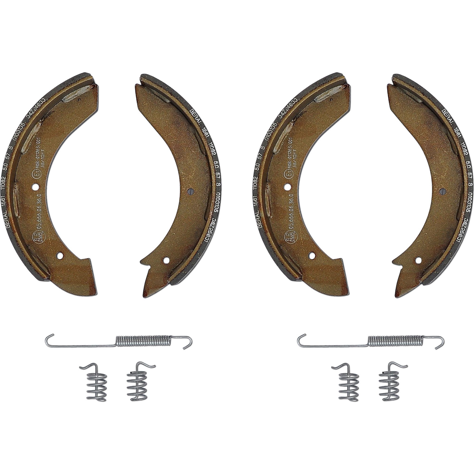 Bremsbackensatz Peitz, 230 x 40, inkl. Federnsatz