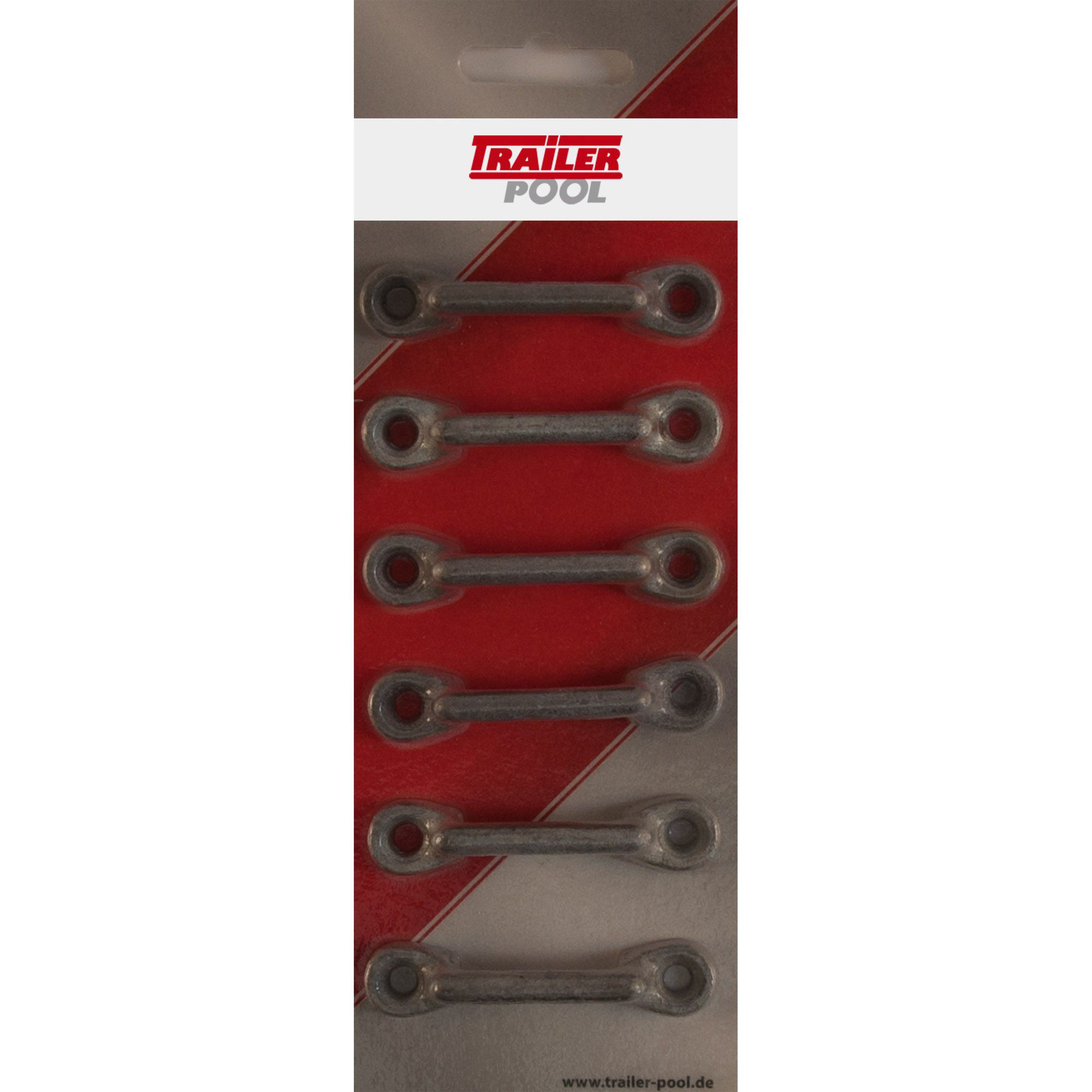 6er-Set Lakaikrampe, Zink Nickel beschichtet, Öffnung 30 mm 6er-Set Lakaikrampe, Zink Nickel beschichtet, Öffnung 30 mm