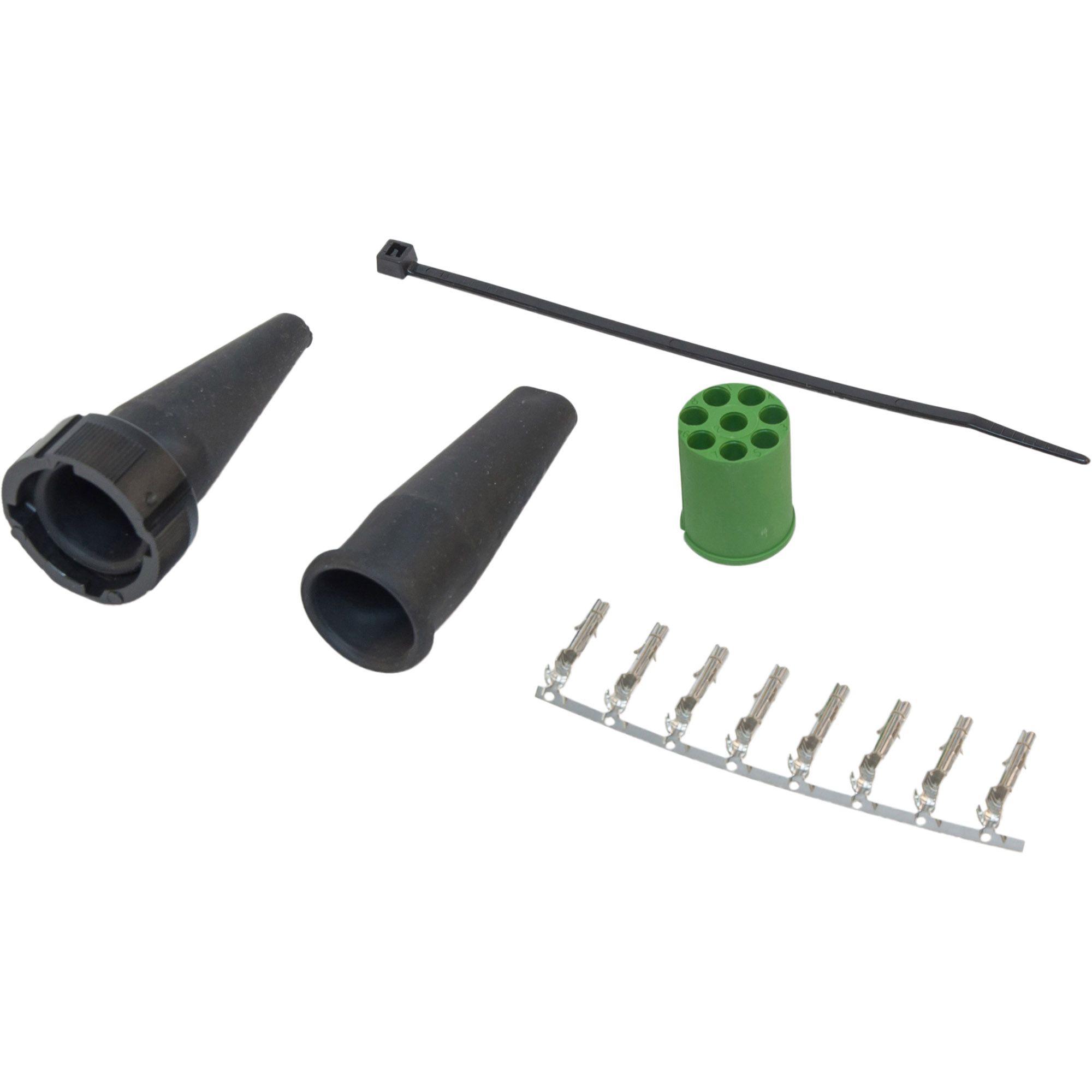 Bajonettverbinder 8-polig, grün/weiß = rechts Bajonettverbinder 8-polig, grün/weiß = rechts