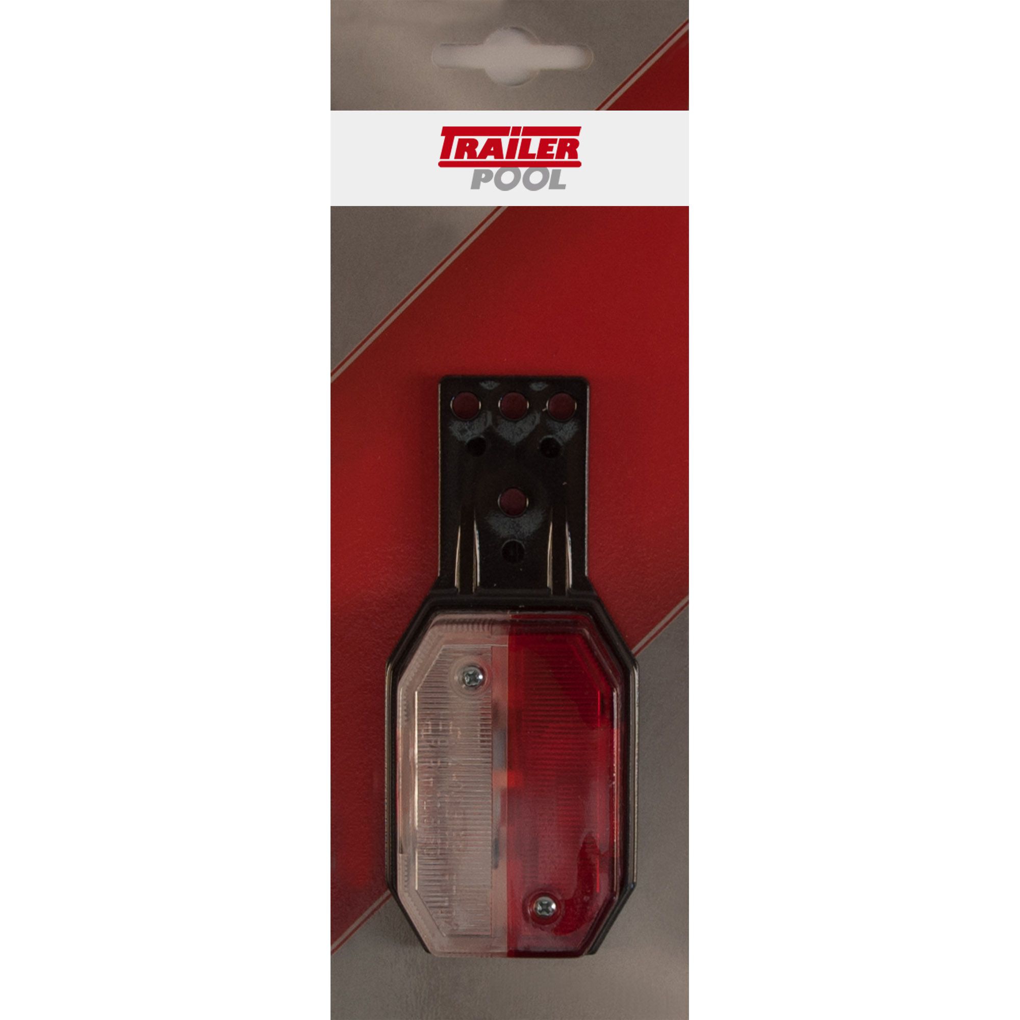 Begrenzungsleuchte Aspöck Flexipoint I, rot/weiß, mit Halter Begrenzungsleuchte Aspöck Flexipoint I, rot/weiß, mit Halter