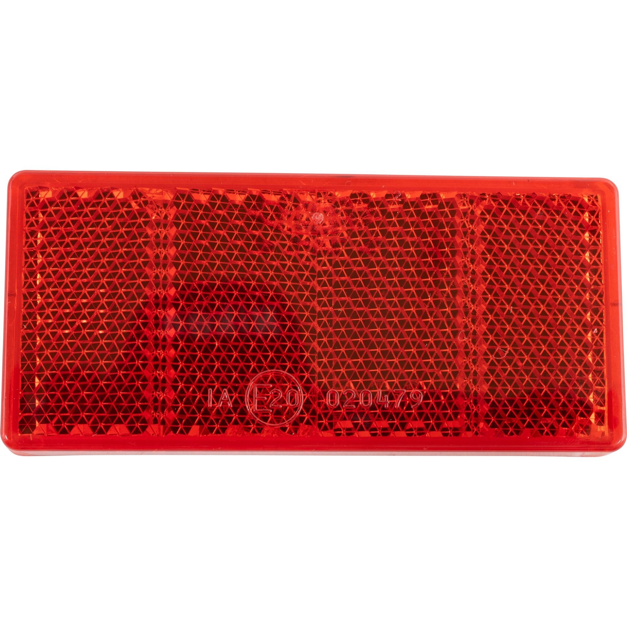 Rückstrahler 90 x 40 mm, rot, zum Kleben