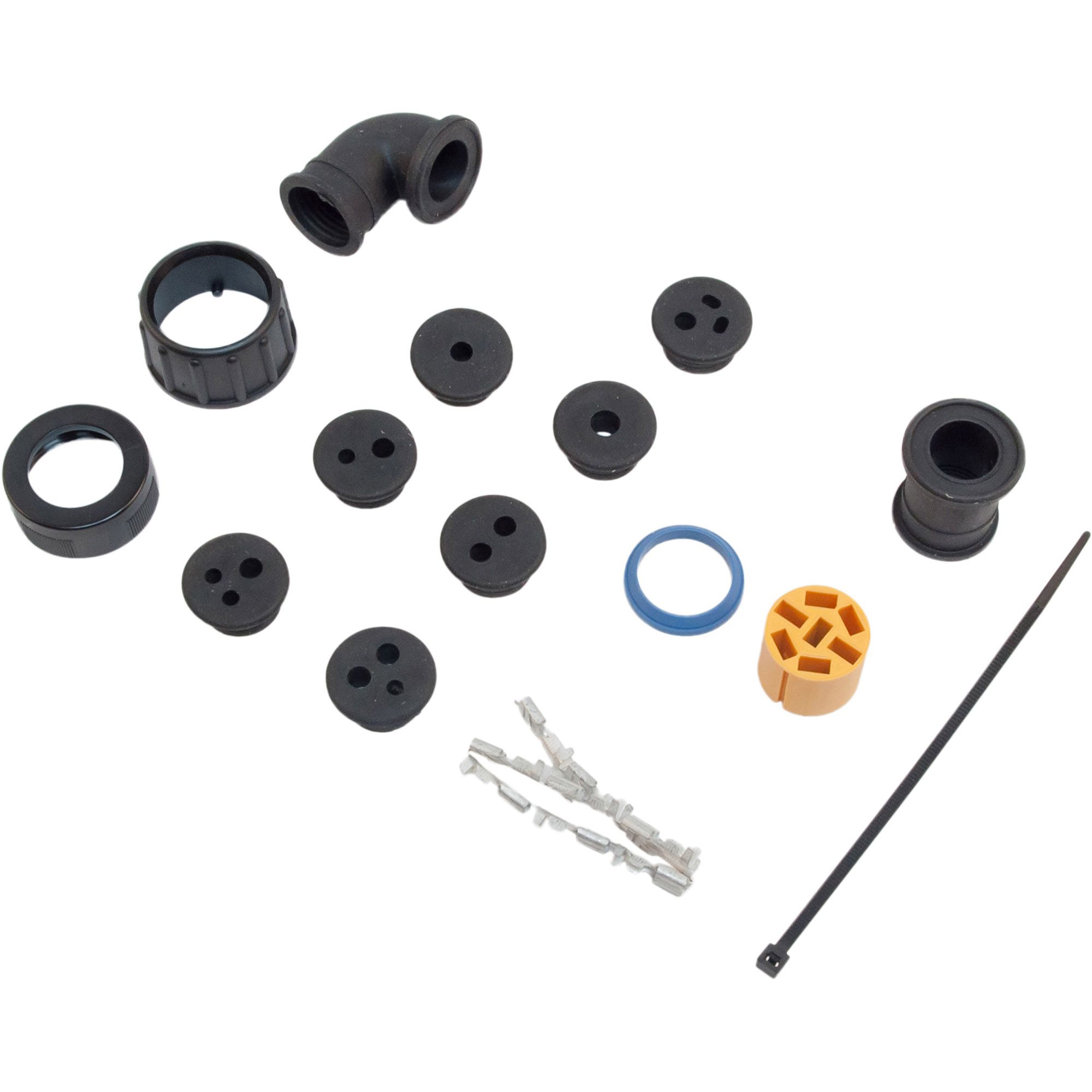 Bajonettverbinder ASS2, 7-polig, gelb/grau = links Bajonettverbinder ASS2, 7-polig, gelb/grau = links