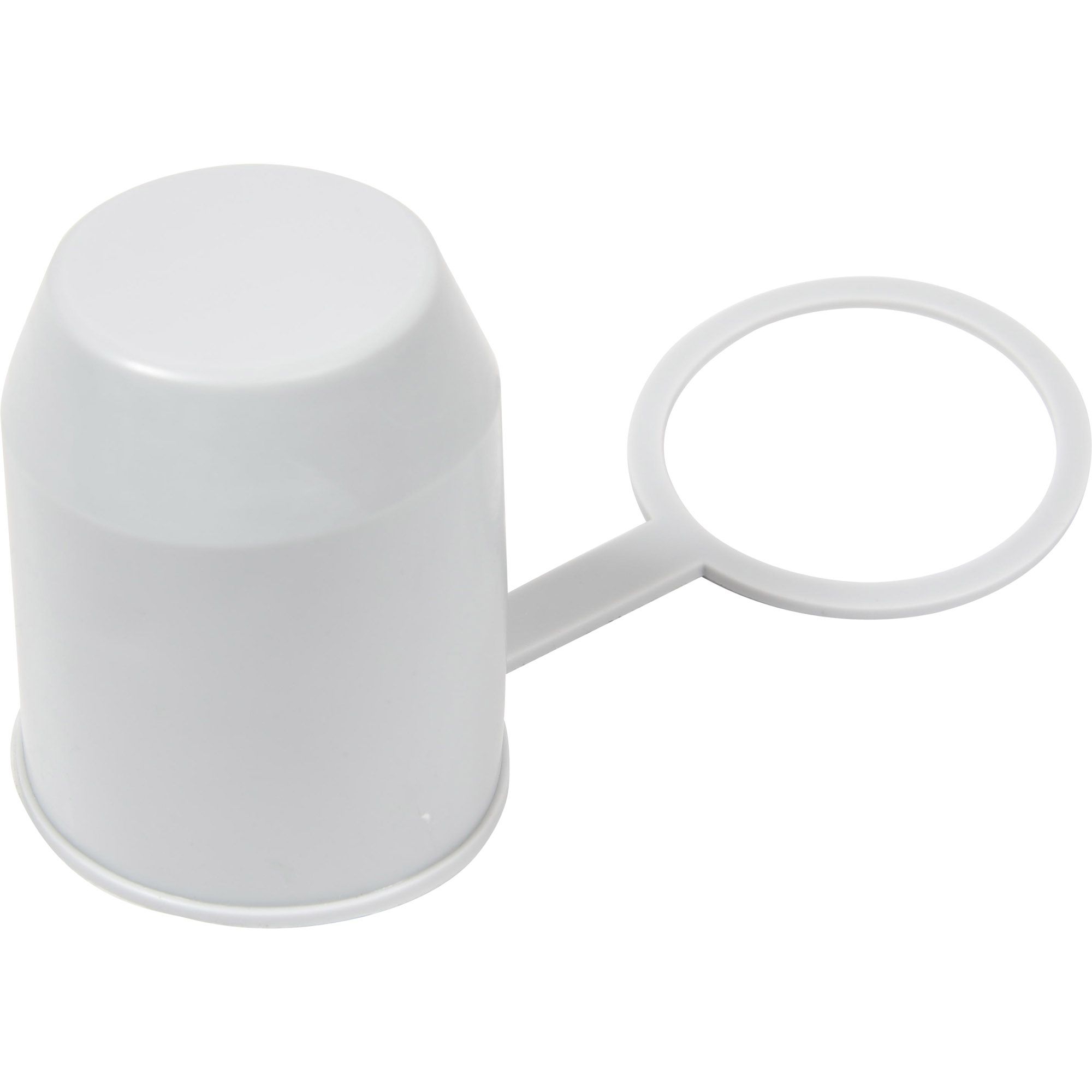 Schutzkappe mit Stangenhalterung, silbergrau