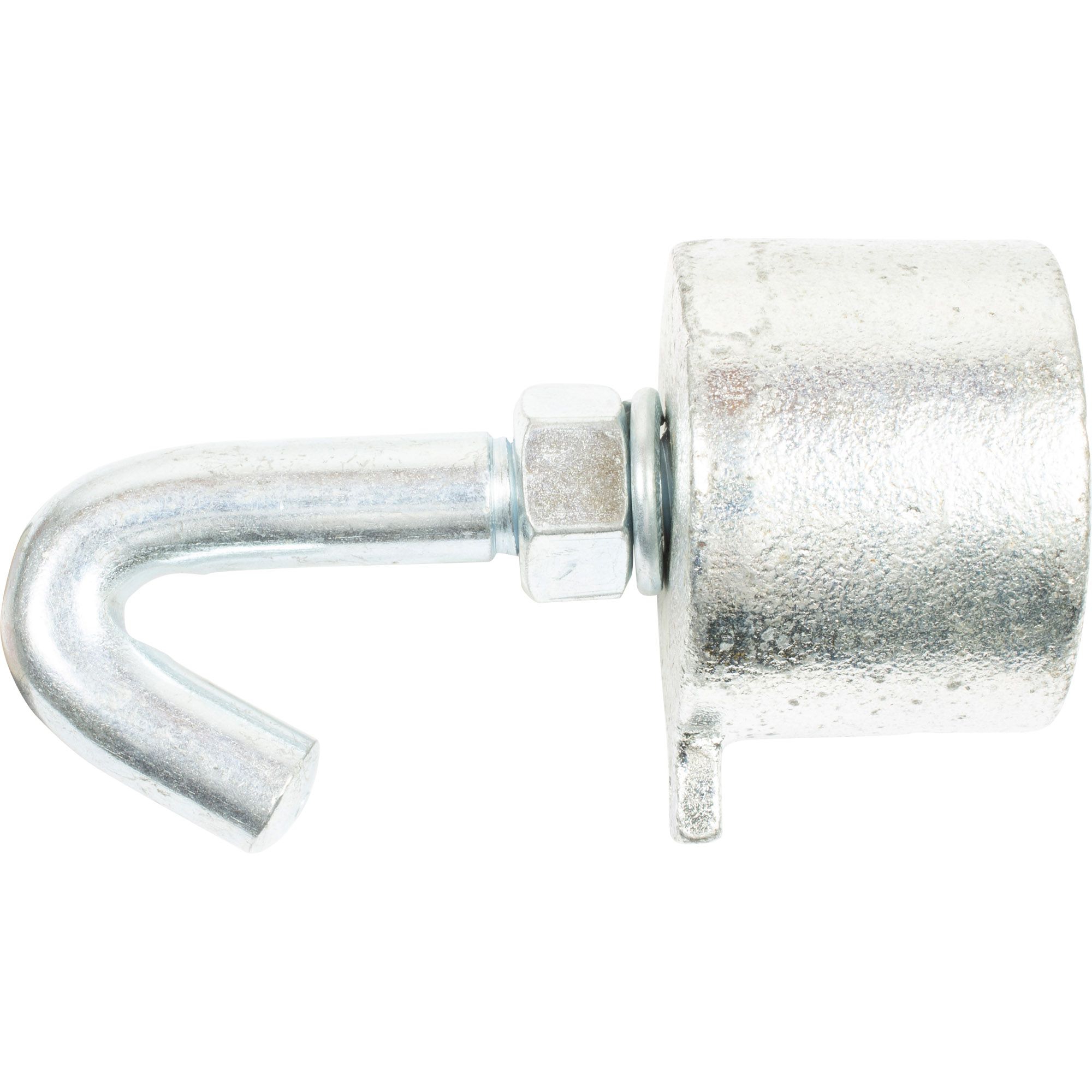 Rohrendstück mit Haken, verzinkt Rohrendstück mit Haken, verzinkt