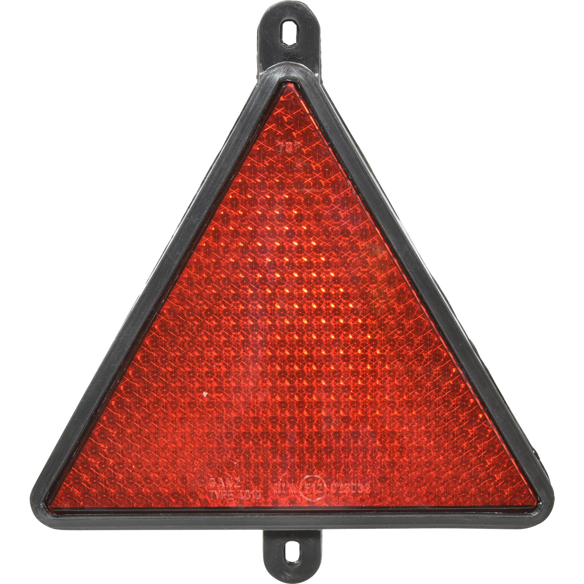 Dreieckrückstrahler rot, schwarze Kunsstofffassung Dreieckrückstrahler rot, schwarze Kunsstofffassung