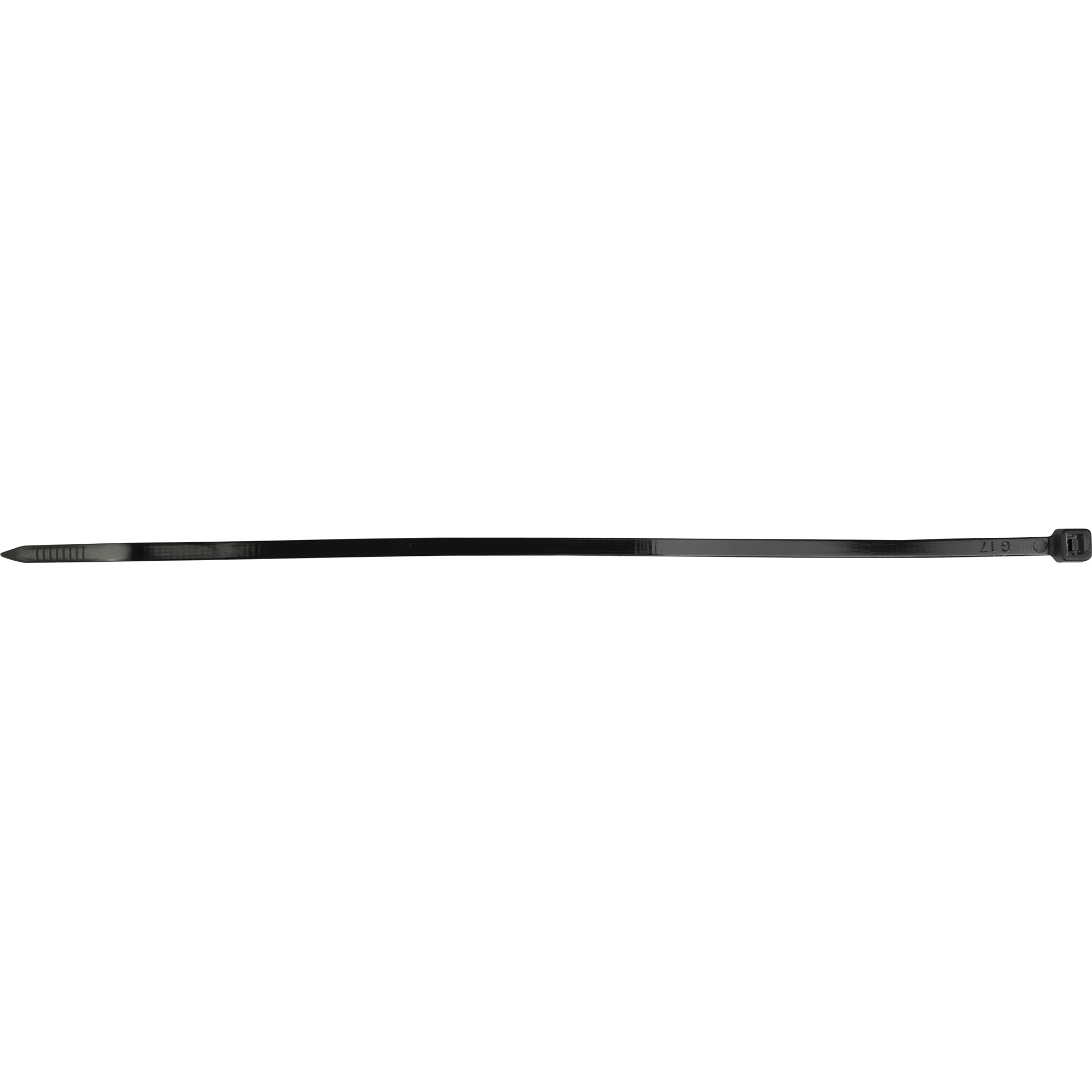 Kabelbinder 100 Stk, 4 x 200 mm, schwarz