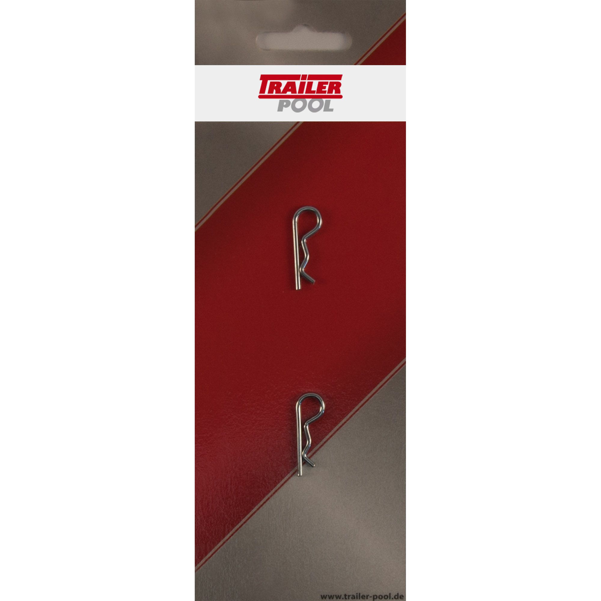 2 x Federstecker Ø 1,5 mm, Standard-Ausführung 2 x Federstecker Ø 1,5 mm, Standard-Ausführung