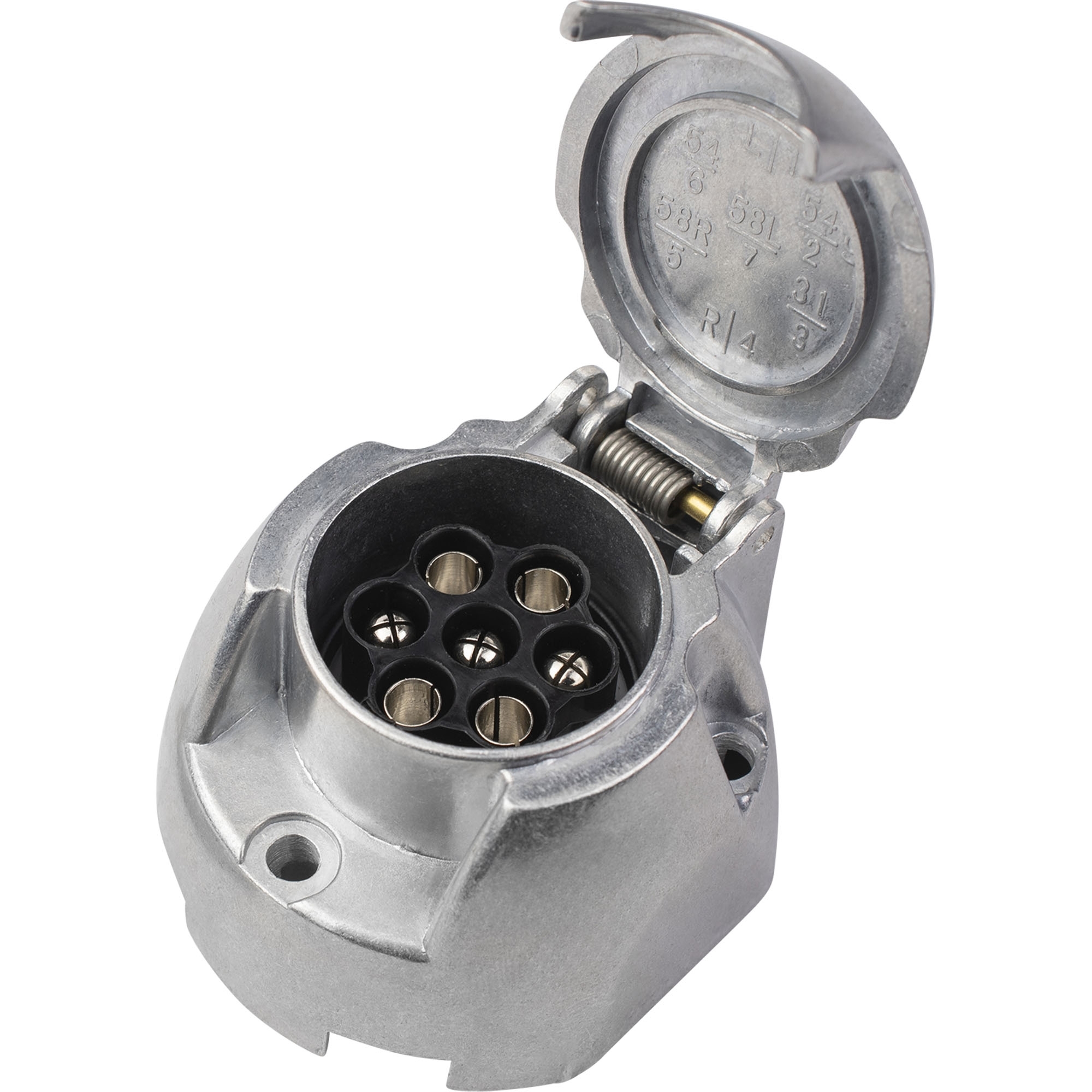 Steckdose 7-polig, 12V, Metall