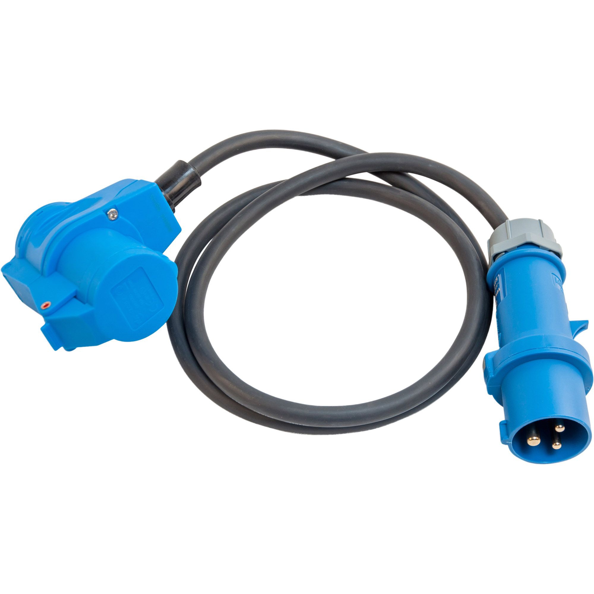 CEE-Adapterkabel, CEE-Winkelkupplung 3-pol. CEE-Adapterkabel, CEE-Winkelkupplung 3-pol.