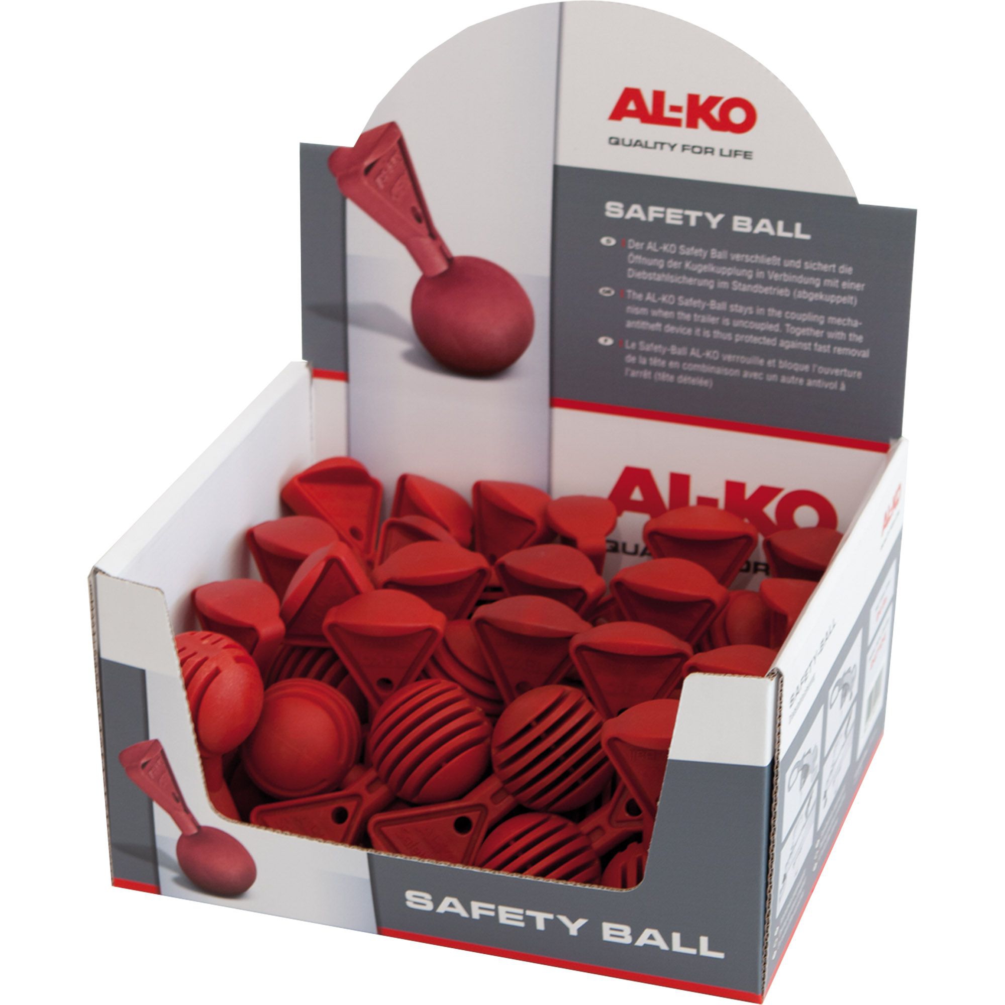 Safety-Ball Thekendisplay, rot, 24 Stück Safety-Ball Thekendisplay, rot, 24 Stück