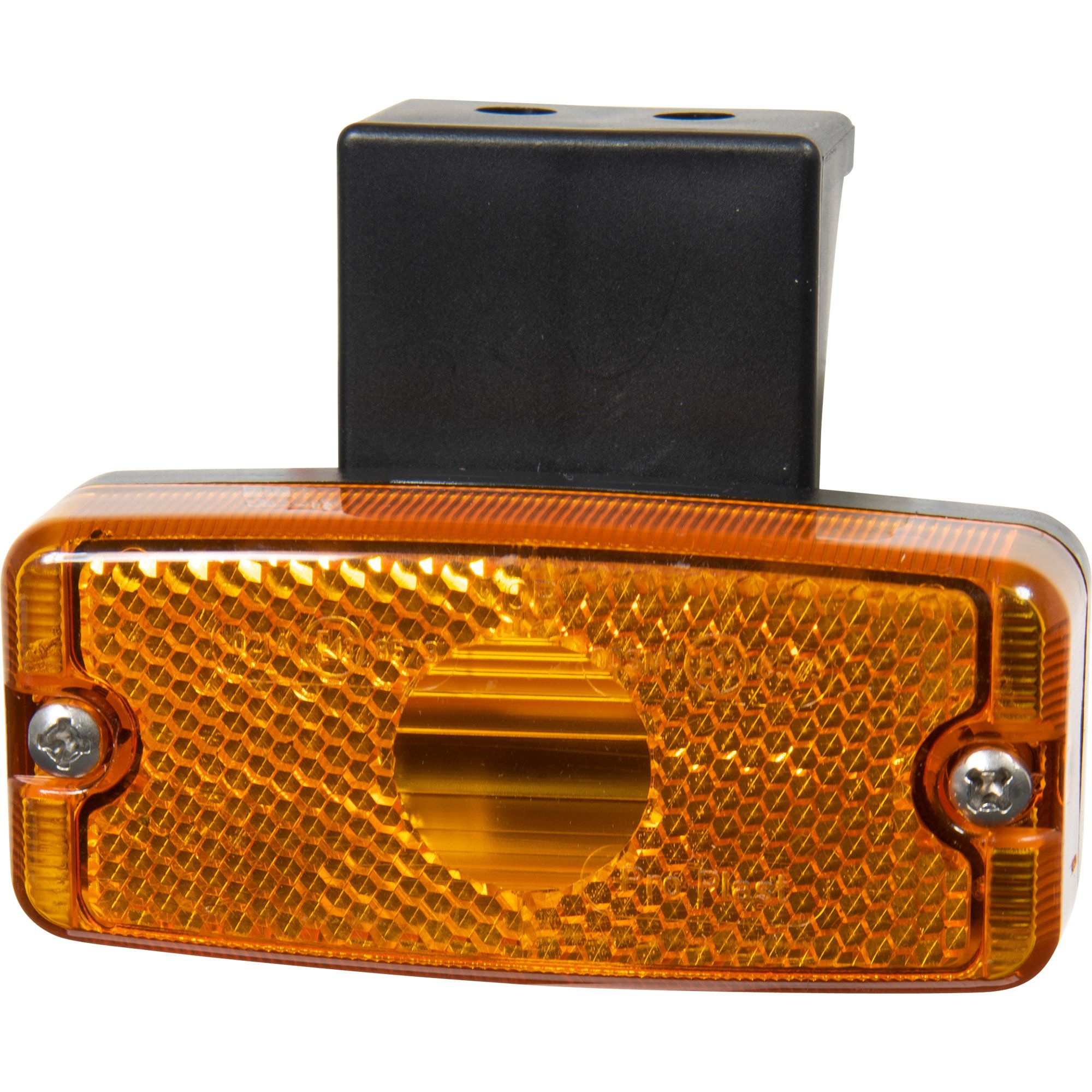 Seitenmakierungsleuchte gelb mit Befestigungswink Seitenmakierungsleuchte gelb mit Befestigungswink