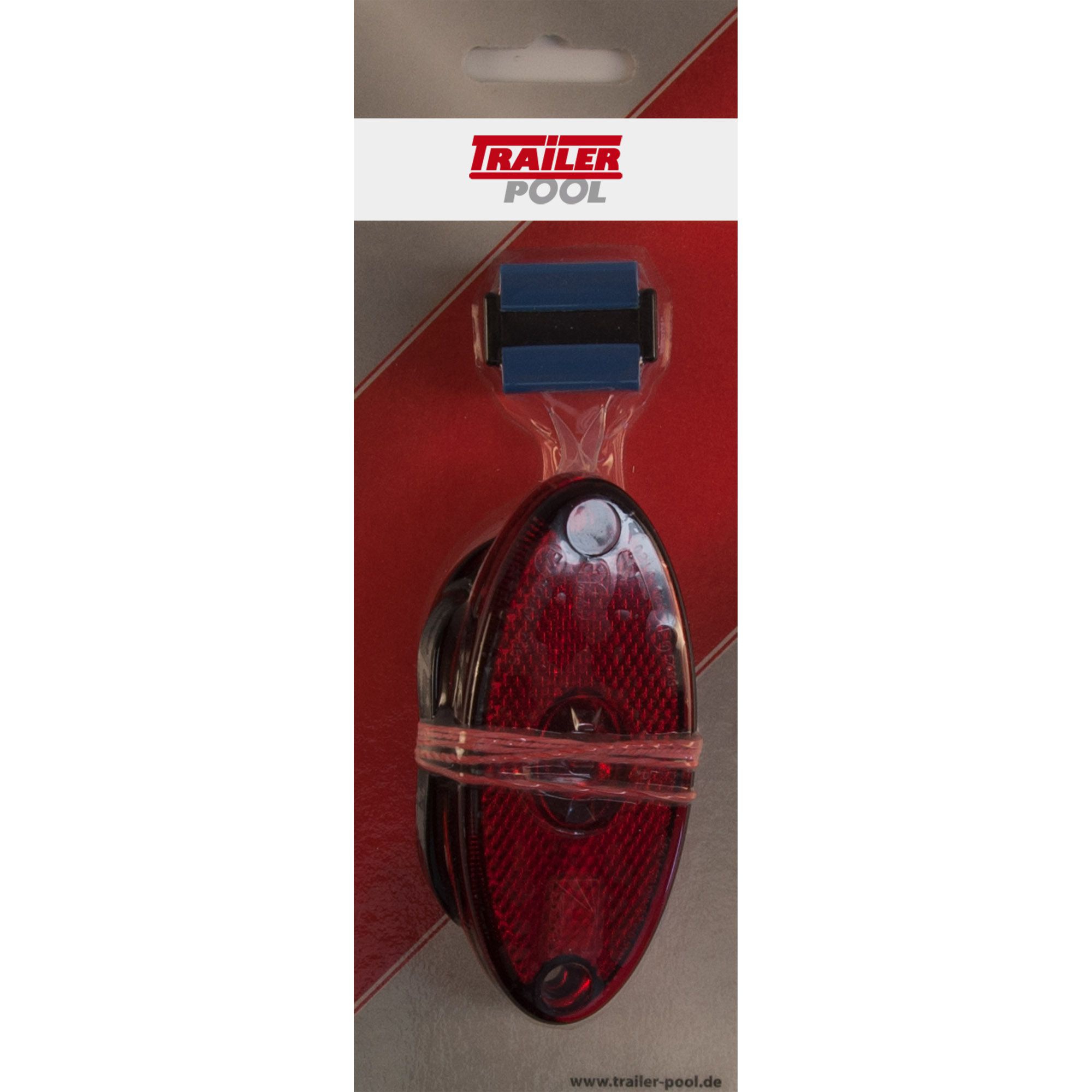 Begrenzungsleuchte Aspöck Flatpoint 2 LED, rot, DC-Kabel