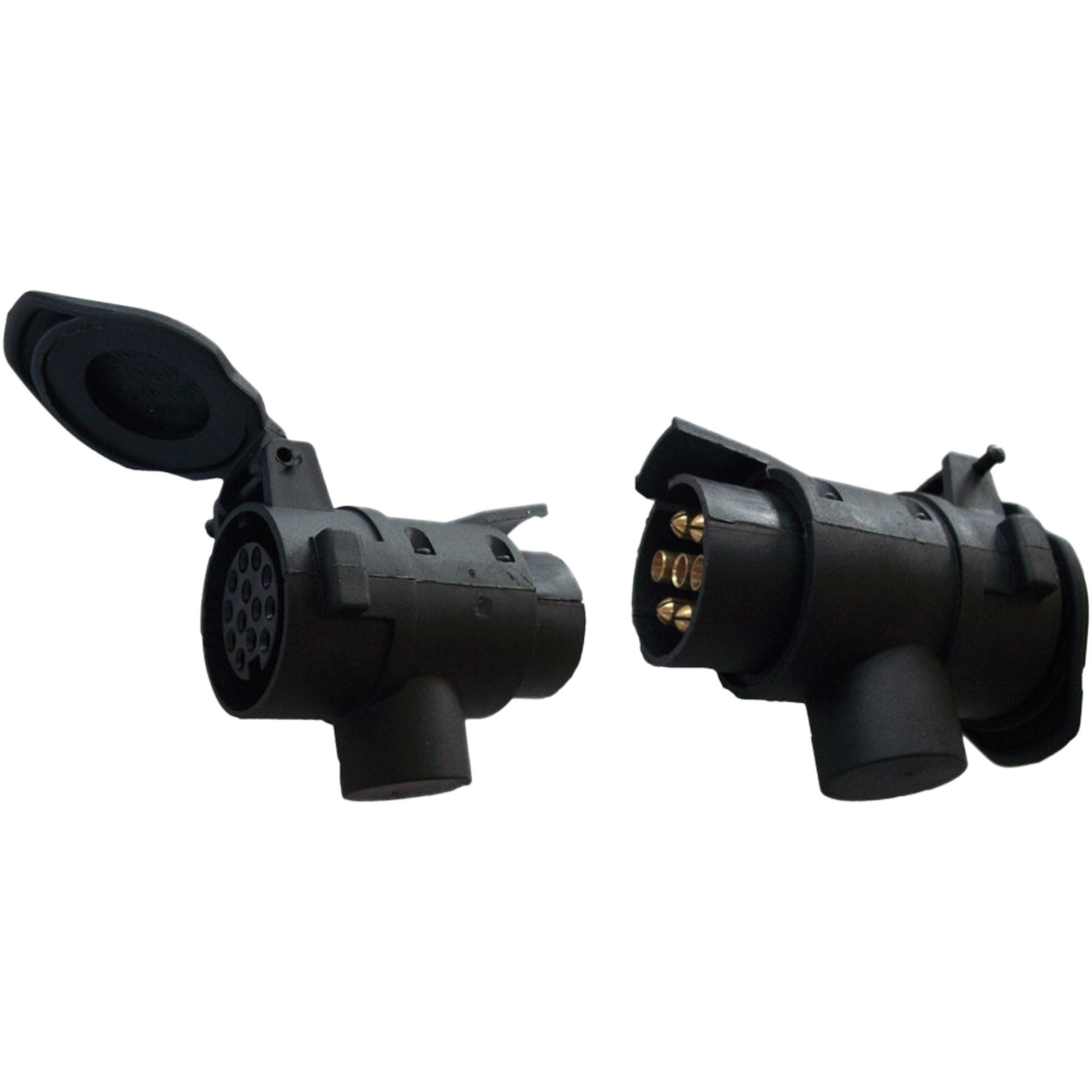 Kurzadapter, 7- auf 13-Pol, Länge 75 mm, Deckel Kurzadapter, 7- auf 13-Pol, Länge 75 mm, Deckel