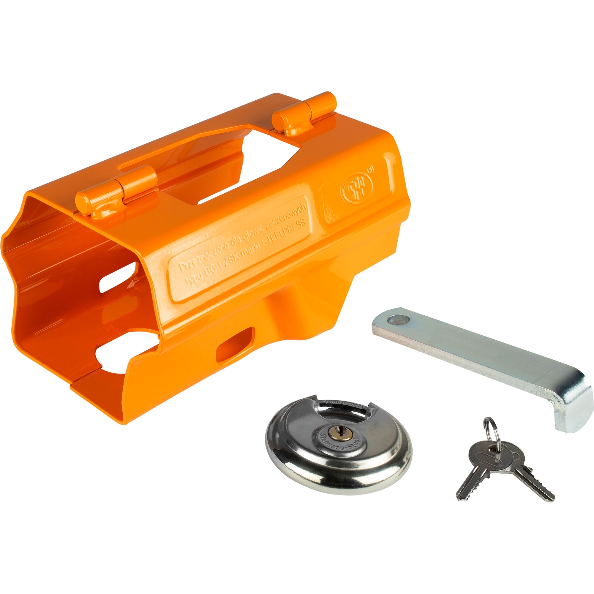 Kastenschloss, klappbar, mit Vorhängeschloss Kastenschloss, klappbar, mit Vorhängeschloss