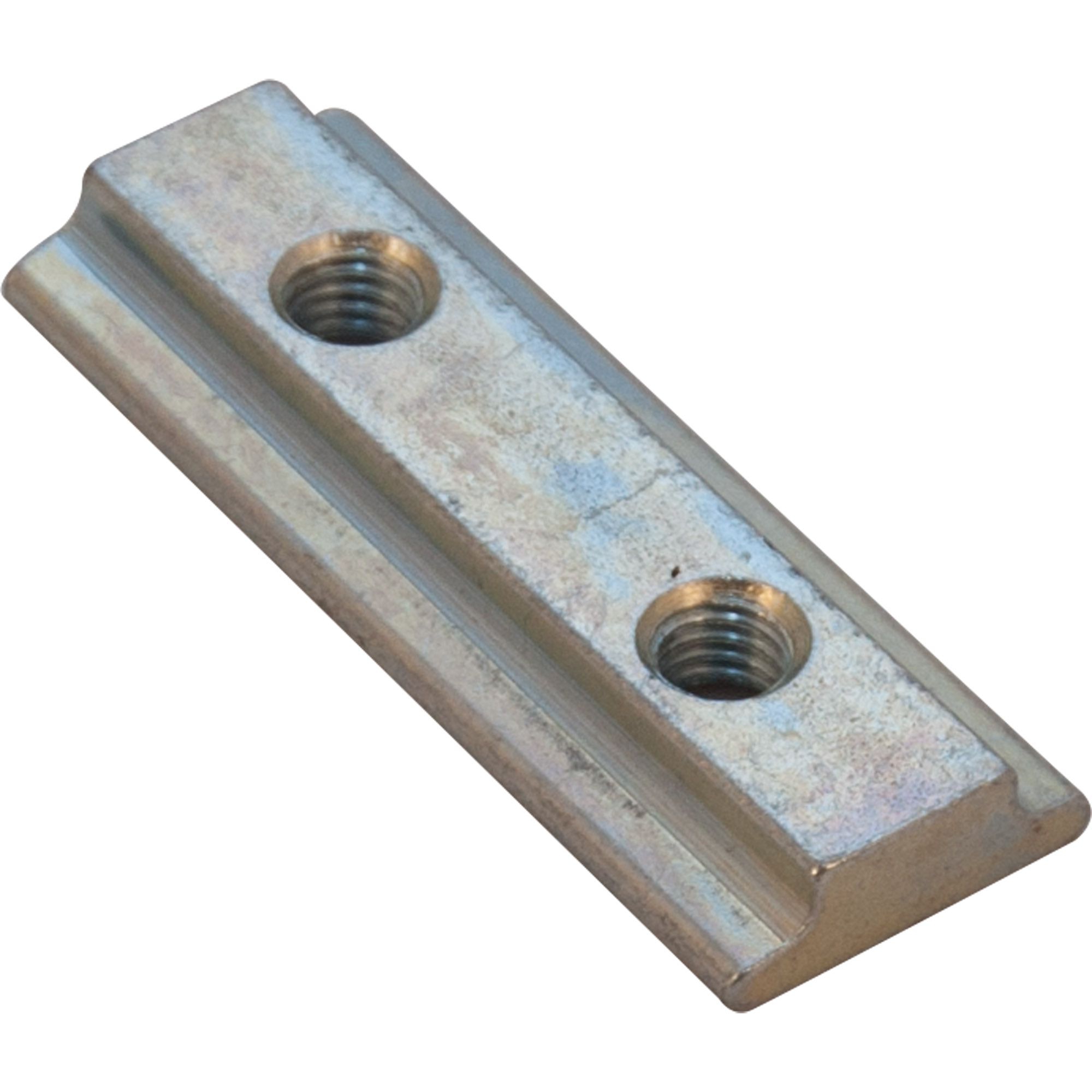 Nutenstein galvanisch verzinkt, 2xM6 Gewinde