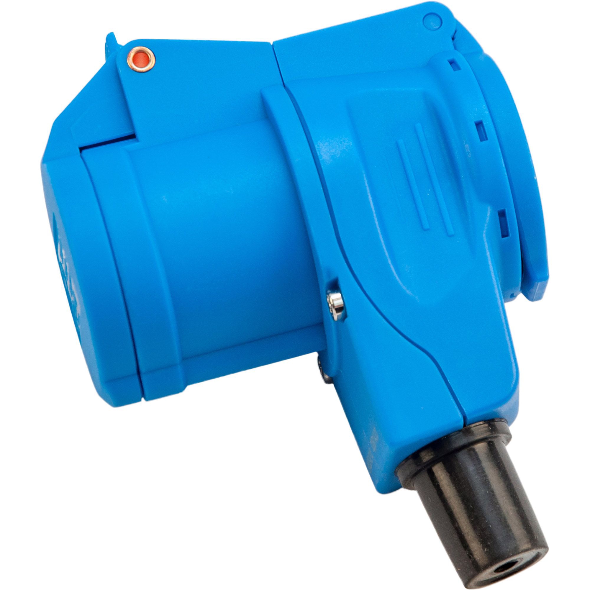 CEE-Winkelkupplung, 3 Polig mit integrierter Schuk CEE-Winkelkupplung, 3 Polig mit integrierter Schuk