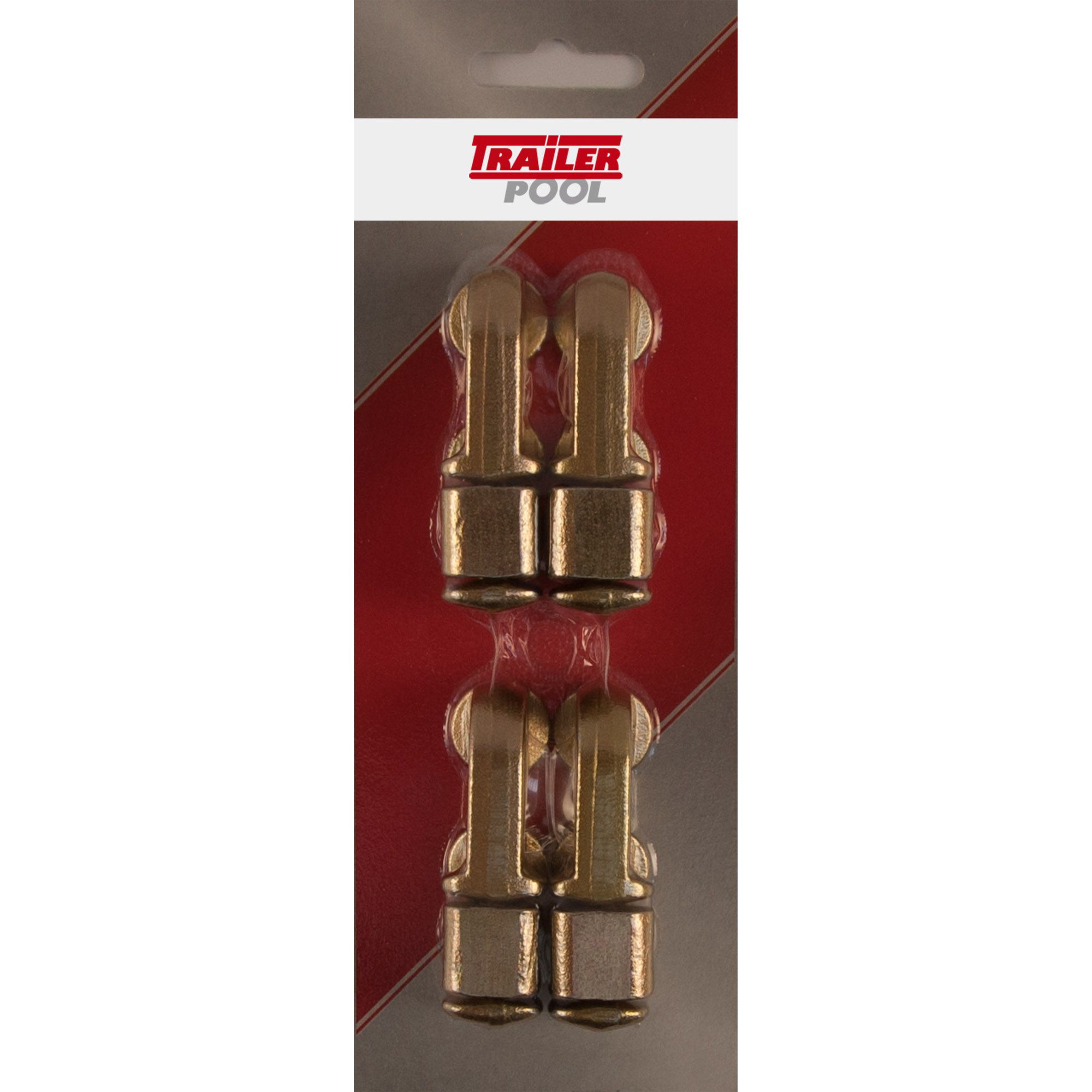 4 x Doppel-Beschlag ohne Ring, für Airlineschiene 4 x Doppel-Beschlag ohne Ring, für Airlineschiene