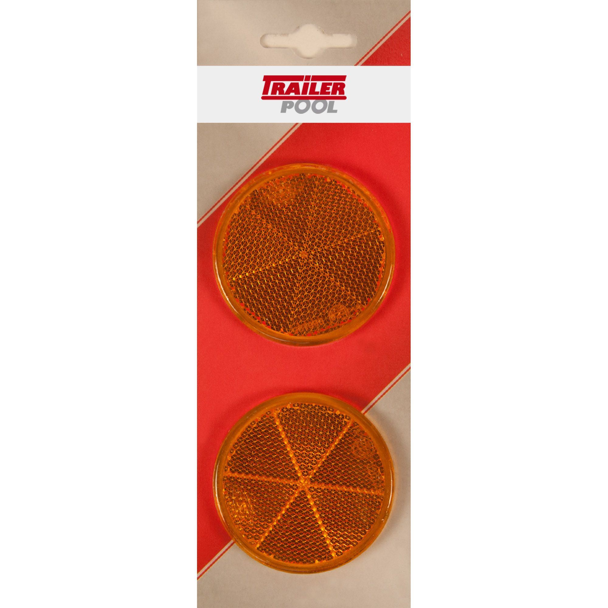 2 x Seitenrückstrahler Ø 60 mm, gelb, zum Kleben 2 x Seitenrückstrahler Ø 60 mm, gelb, zum Kleben