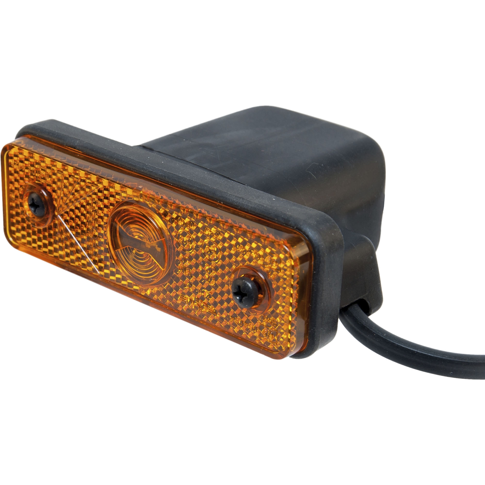 Seitenmarkierungsleuchte Aspöck Flatpoint 1 LED, gelb, DC-Kabel