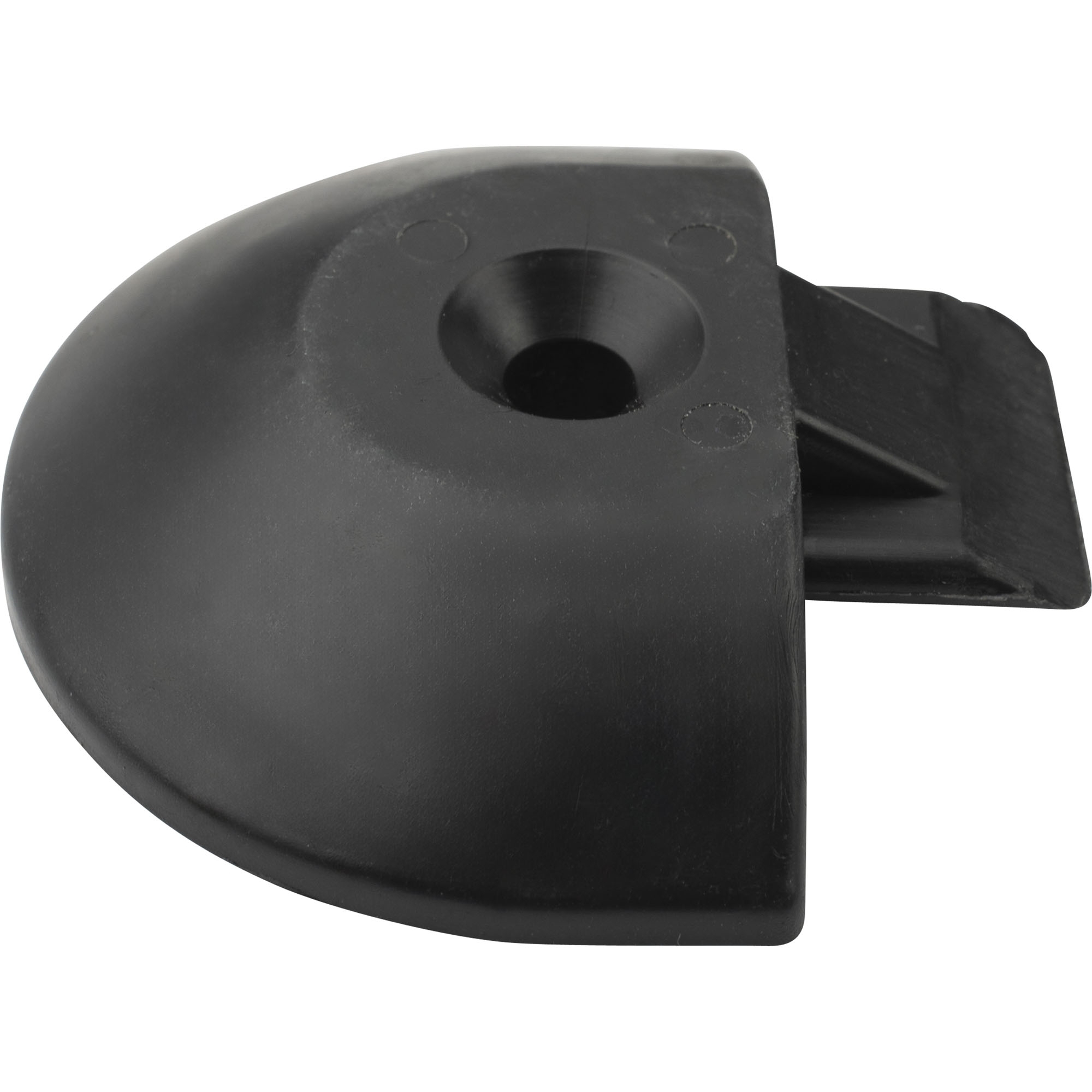 Endkappe/Airlineschiene, rund, Kunststoff, schwarz