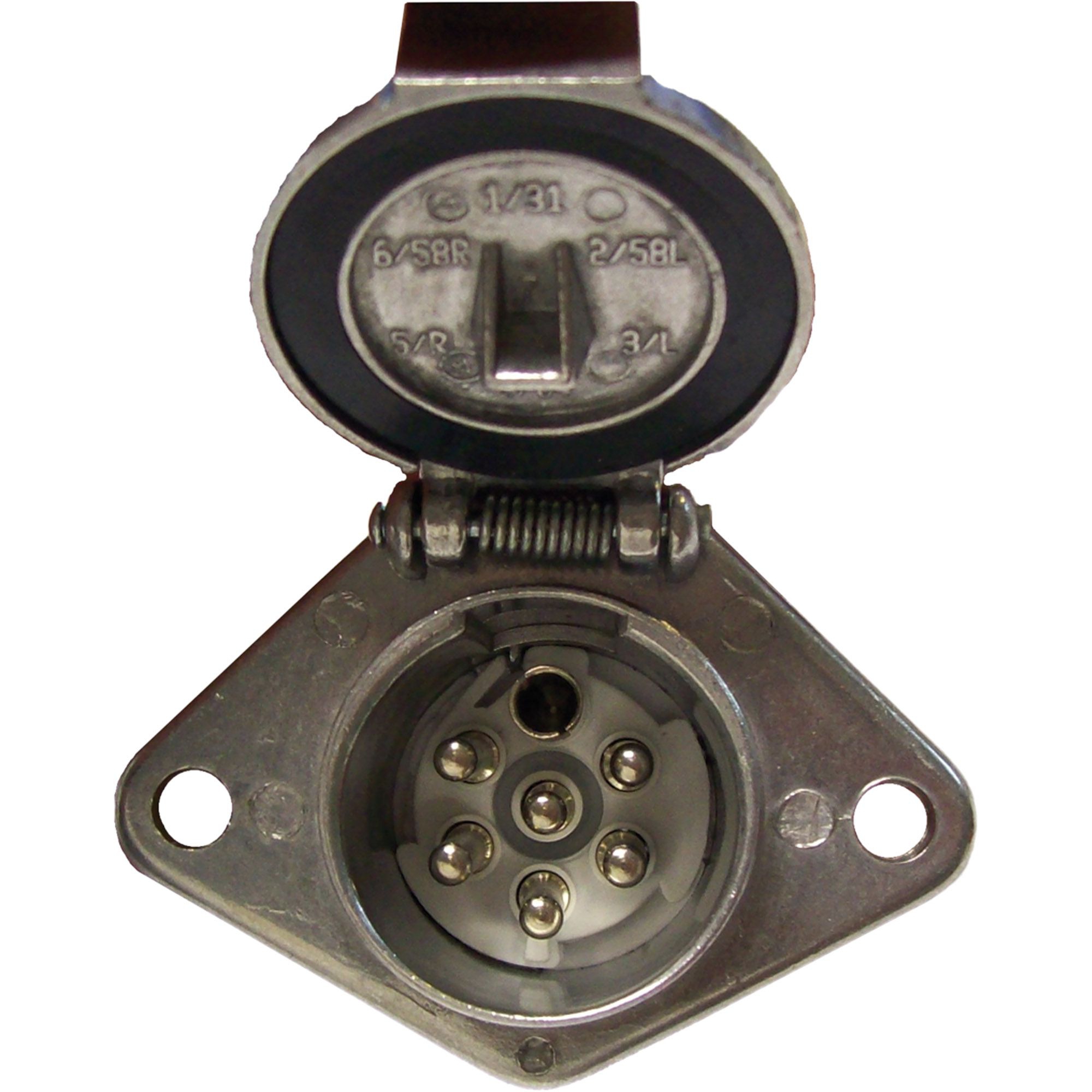 Steckdose 7-polig, 24V, Metall Steckdose 7-polig, 24V, Metall