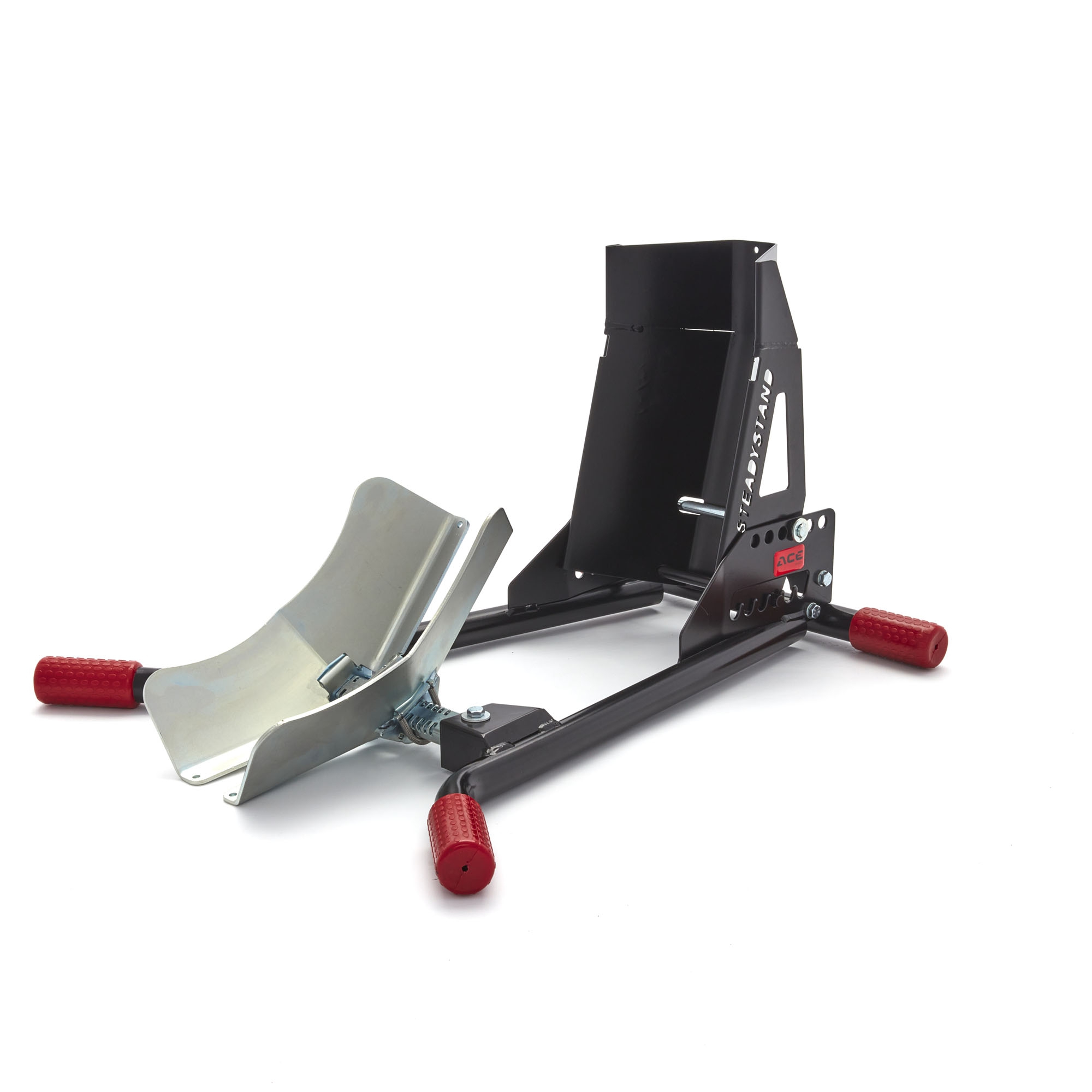 Kurze Motorradstandschiene mit Vorderradanschlag, ACEBIKES Kurze Motorradstandschiene mit Vorderradanschlag, ACEBIKES