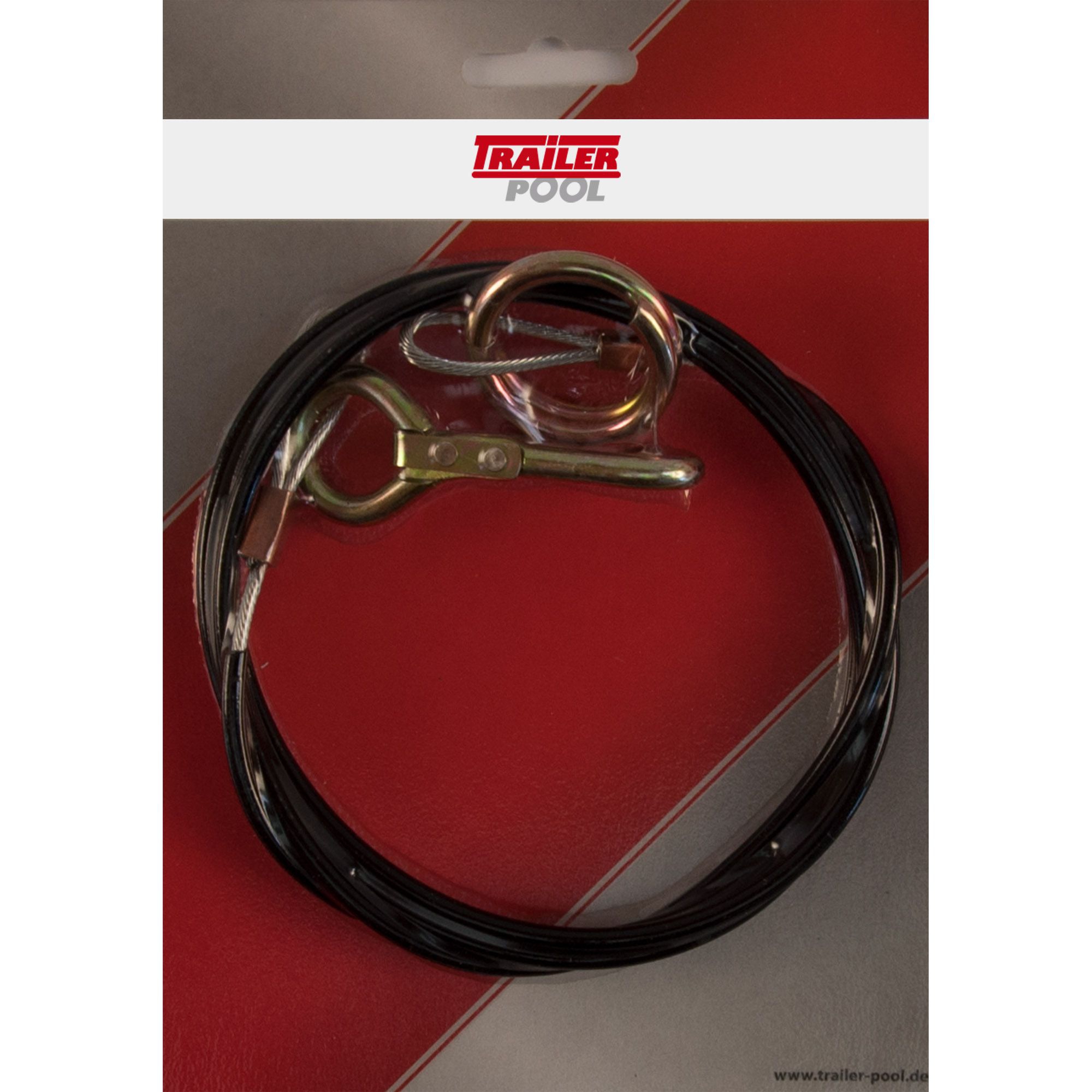 Abreißseil mit Ring, Länge 1500 mm, schwarz Abreißseil mit Ring, Länge 1500 mm, schwarz