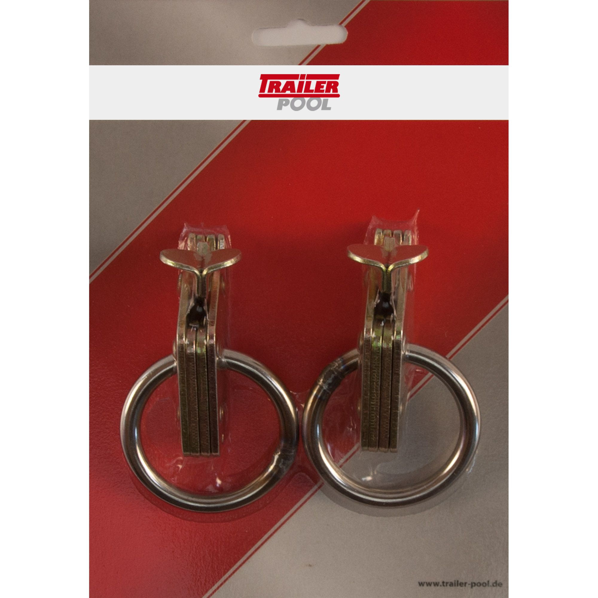 2 x Beschlag mit Ring, für Kombi-Zurrschiene 2 x Beschlag mit Ring, für Kombi-Zurrschiene