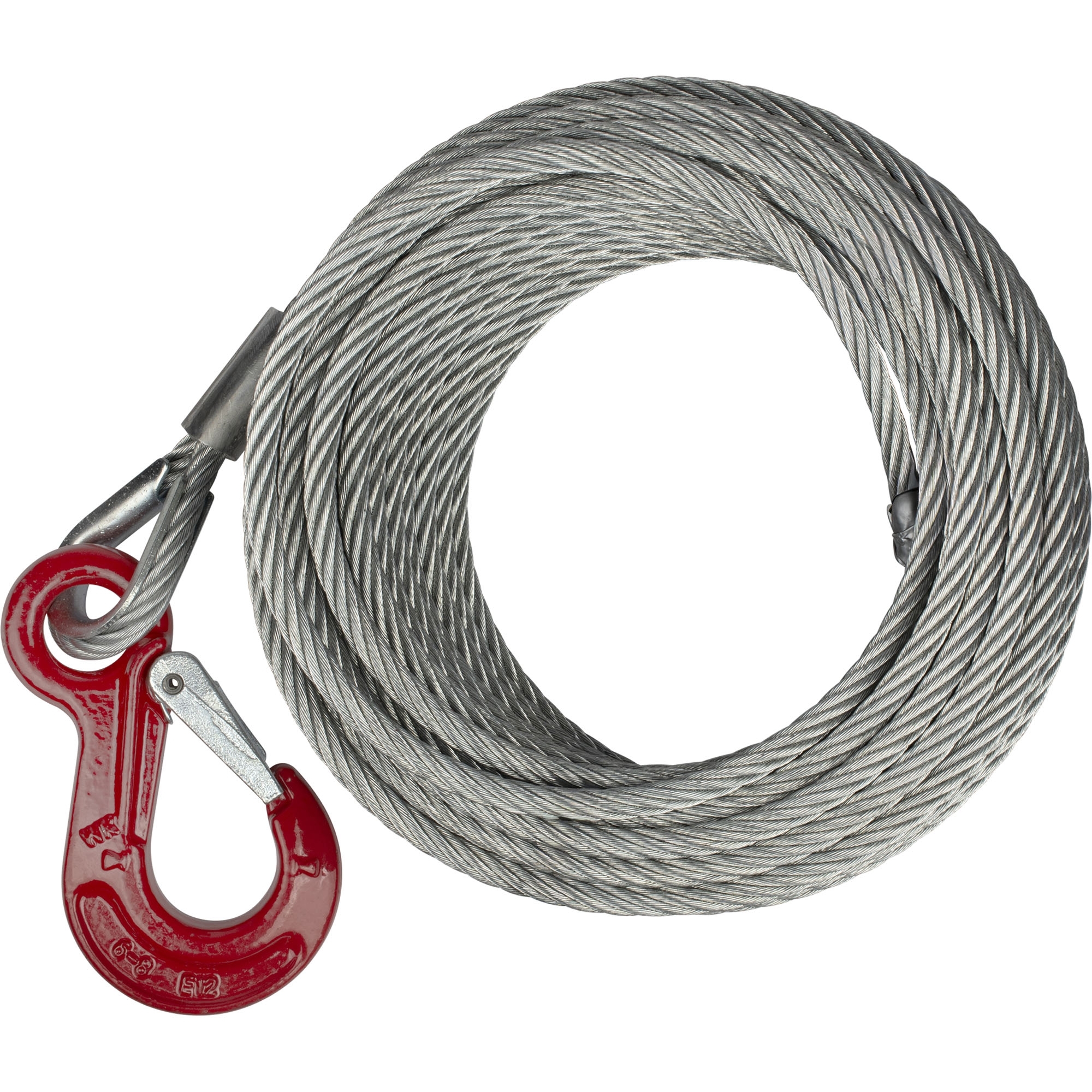 Stahlseil, Ø 7 mm, Länge 17 m, Zuglast 900 daN Stahlseil, Ø 7 mm, Länge 17 m, Zuglast 900 daN