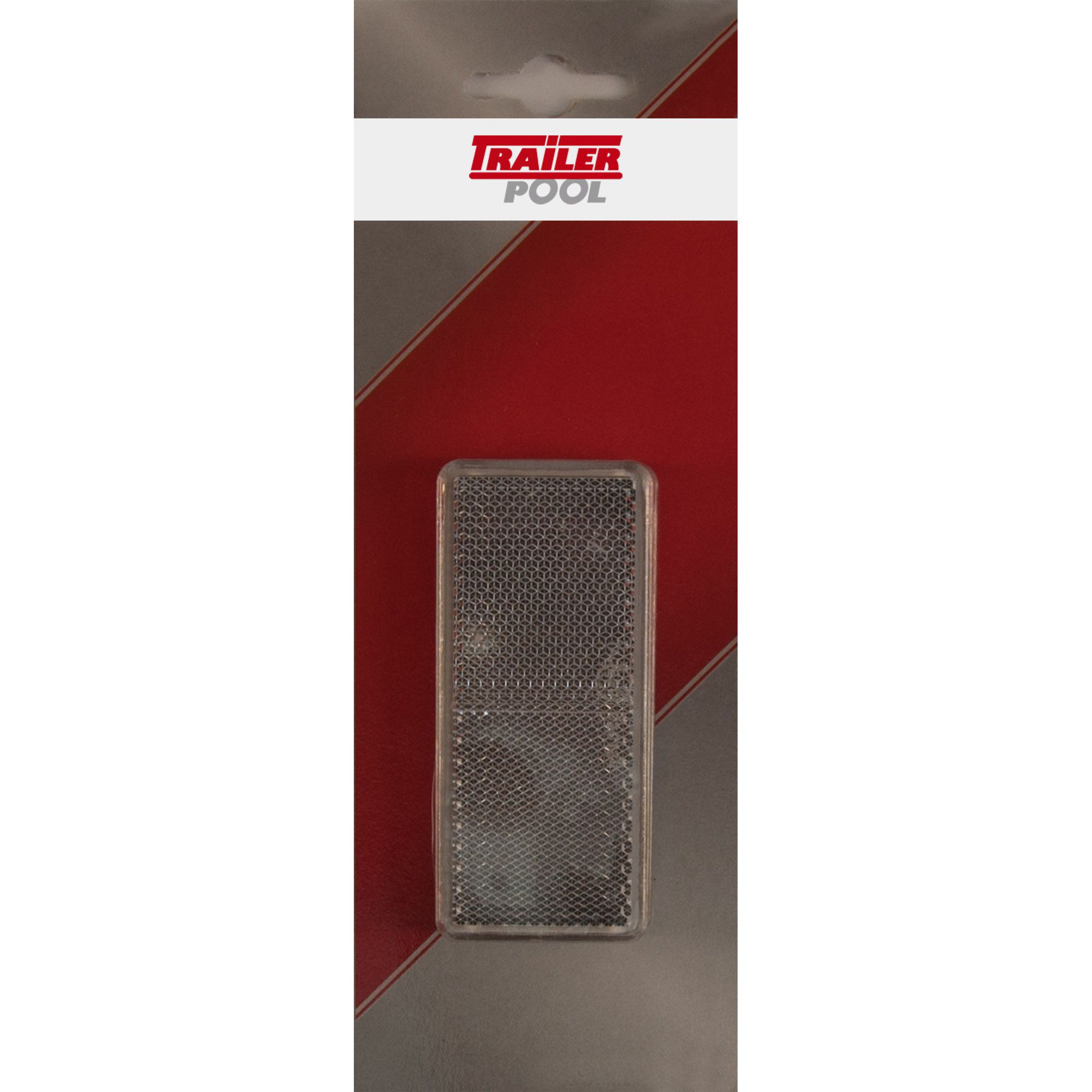 2 x Rückstrahler 90 x 40 mm, weiß, zum Kleben 2 x Rückstrahler 90 x 40 mm, weiß, zum Kleben