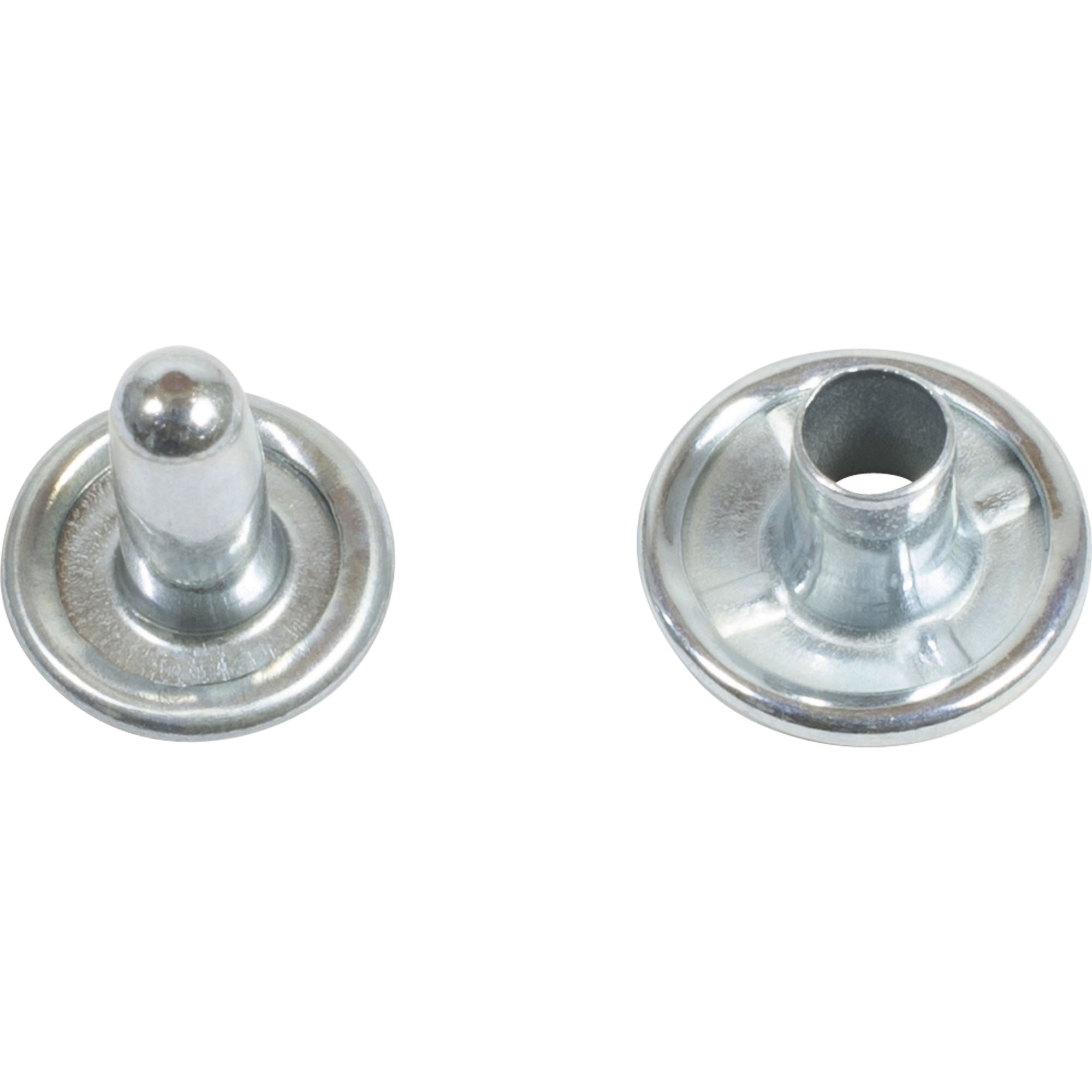Doppel-Calott verzinkt, Höhe 10 mm