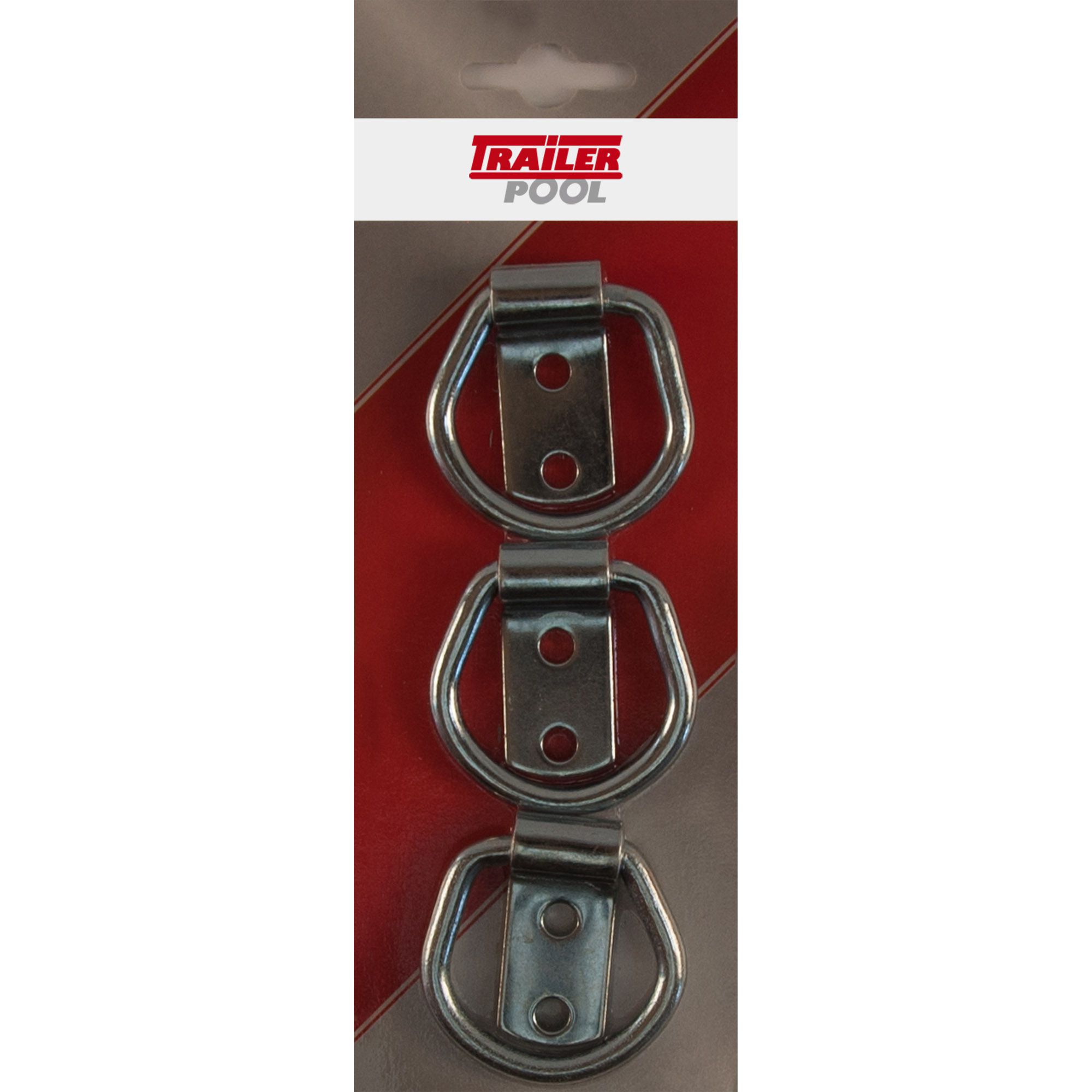 Set, 3 x Zurring mit Haltelaschen 35x32x6 Set, 3 x Zurring mit Haltelaschen 35x32x6