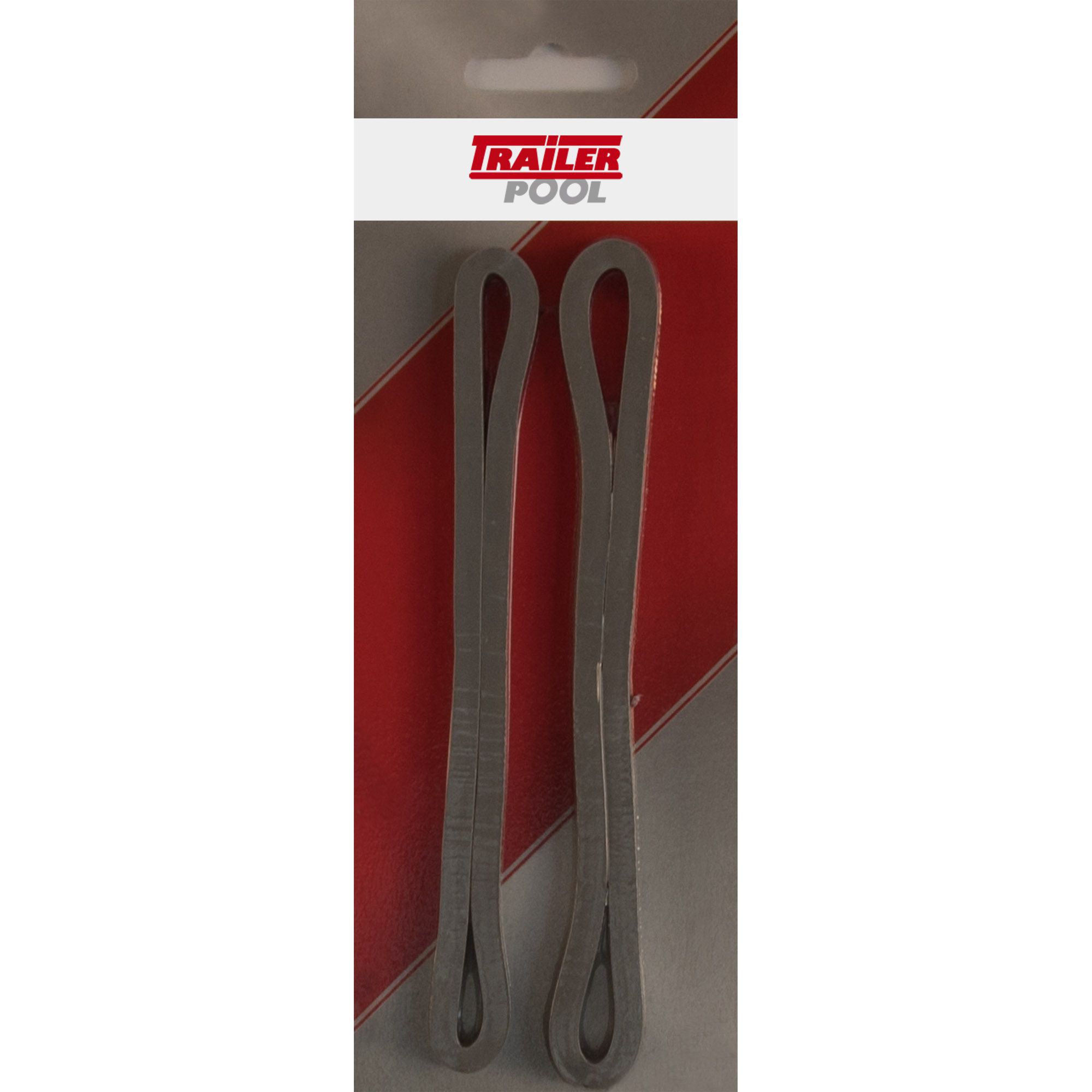 2 x Gummispannring, Länge 130 mm, Ø 6 mm, grau 2 x Gummispannring, Länge 130 mm, Ø 6 mm, grau