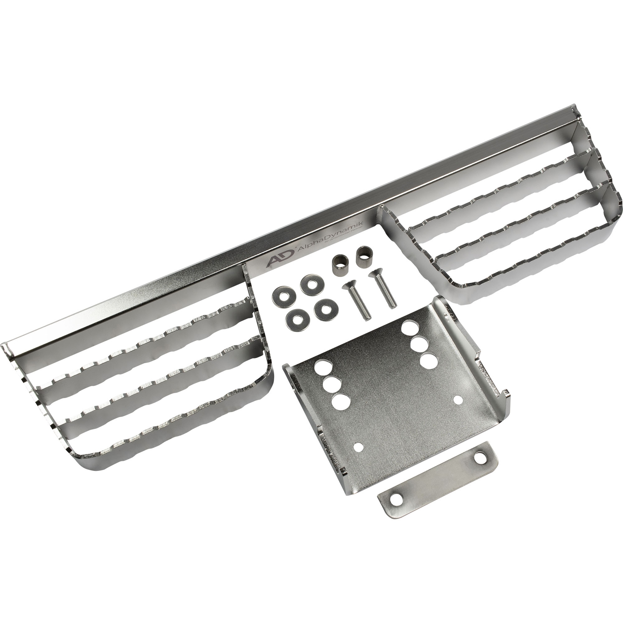 Heckauftritt für AHK, Edelstahl, (2x) 230 x 140 mm