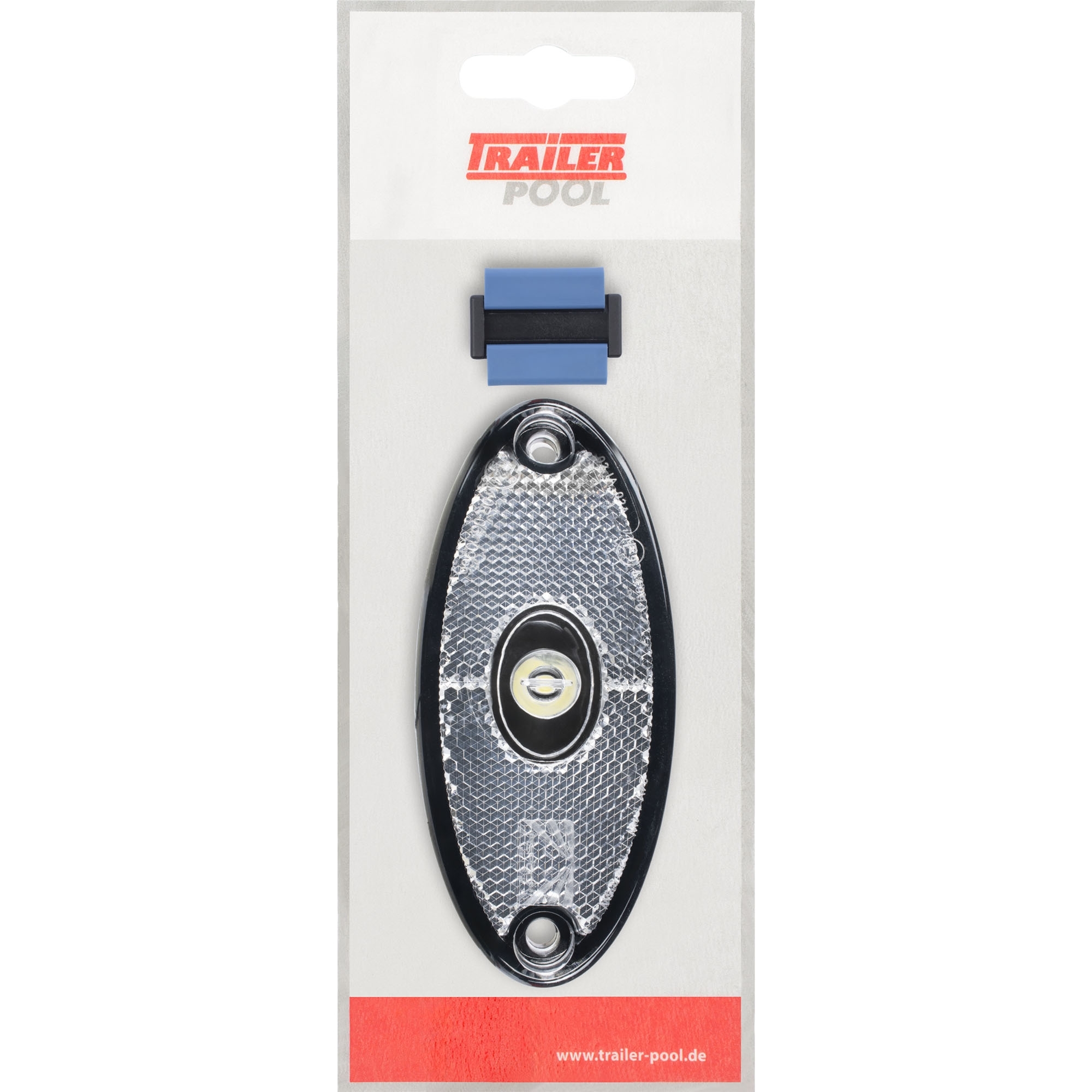 Begrenzungsleuchte Aspöck Flatpoint 2 LED, weiß, DC-Kabel