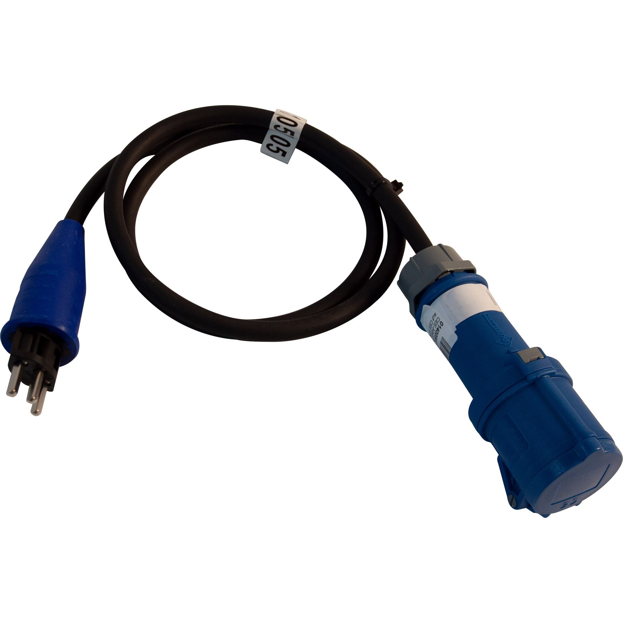 CEE-Adapterkabel, Schuko-Stecker auf CEE Kupplung CEE-Adapterkabel, Schuko-Stecker auf CEE Kupplung