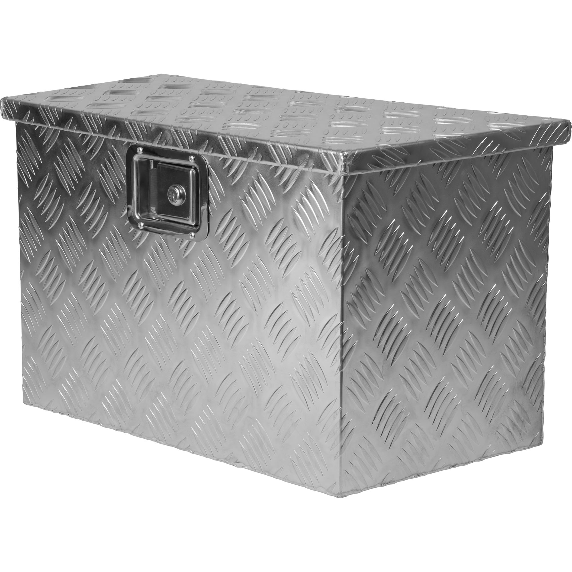 Staubox f. V-Deichsel, Alu, B600/500xT300xH350 mm Staubox f. V-Deichsel, Alu, B600/500xT300xH350 mm