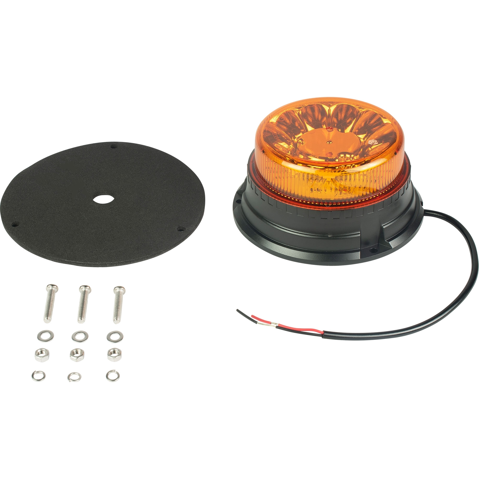 Rundumleuchte flach gelb, LED, zum Anschrauben